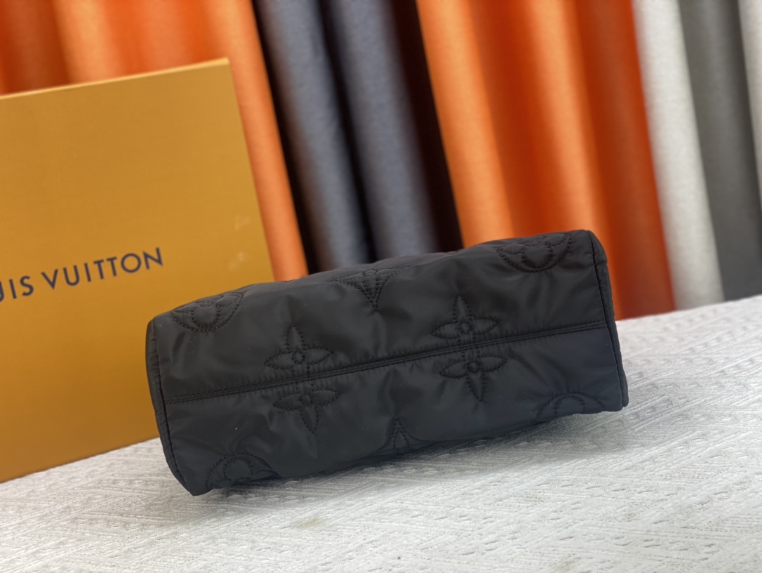 LV onthego econyl ecodesign monogram handbag