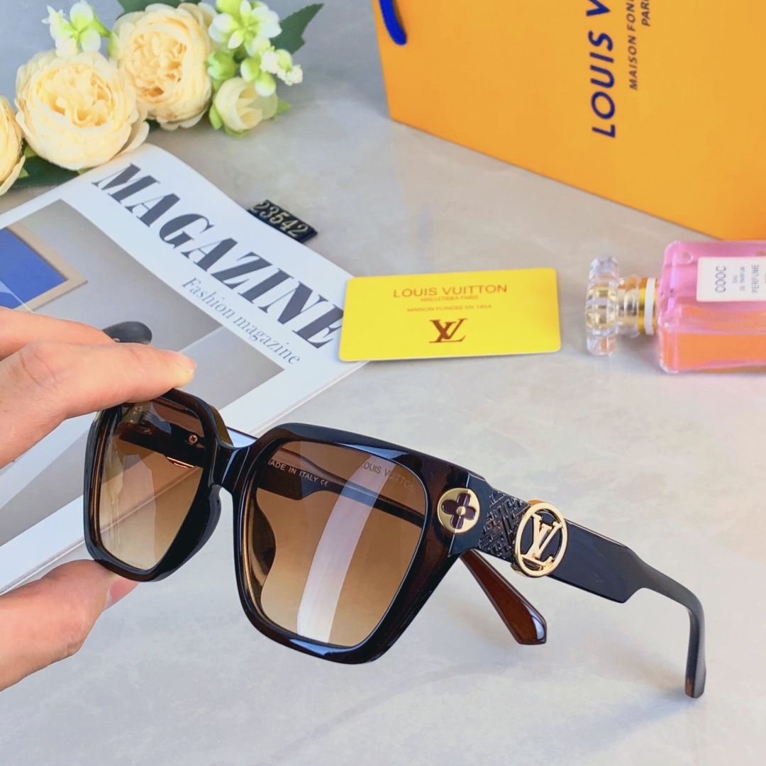 LV metal logo sunglasses