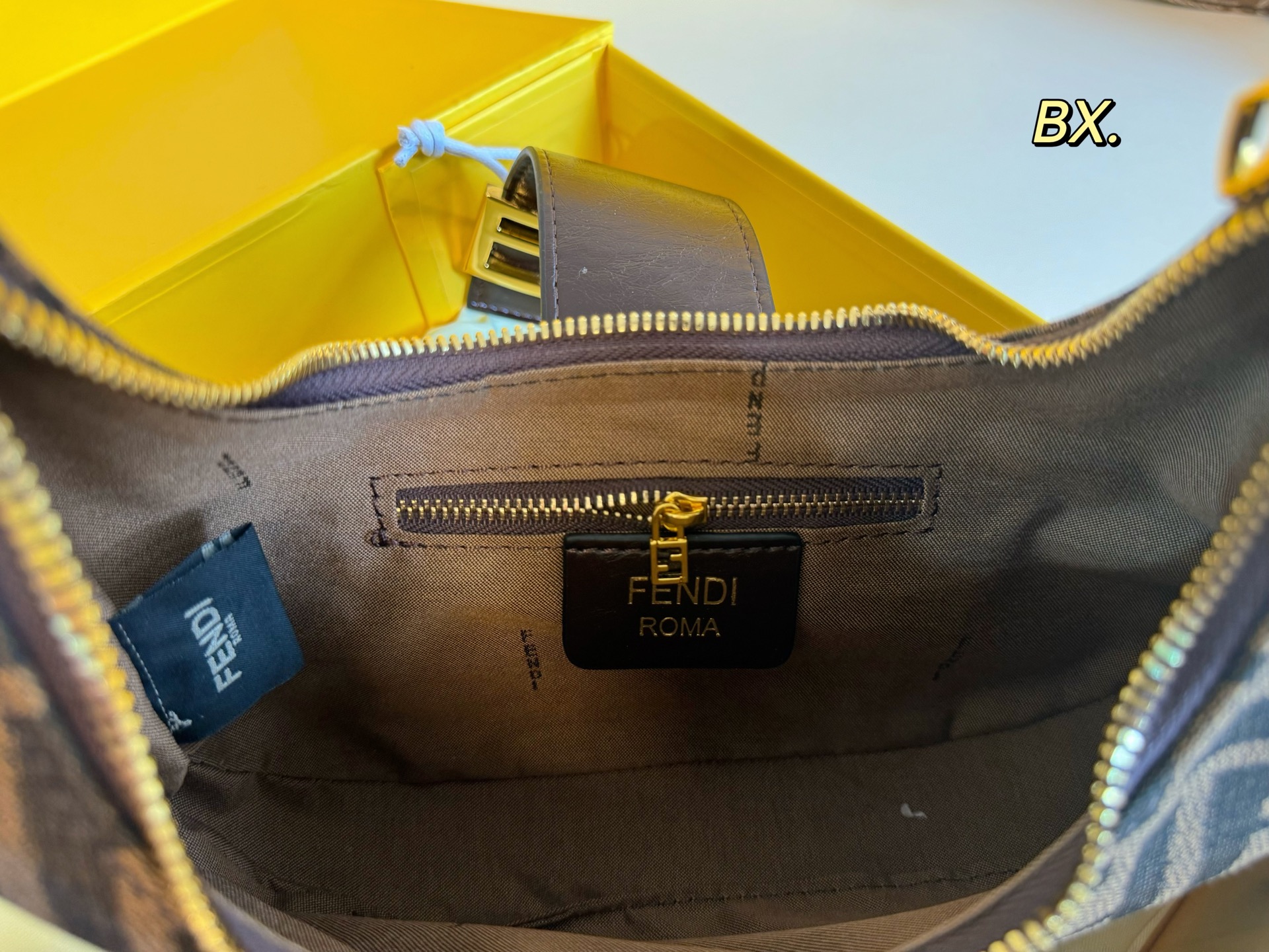 FENDI Zucca hobo style crossbody bag