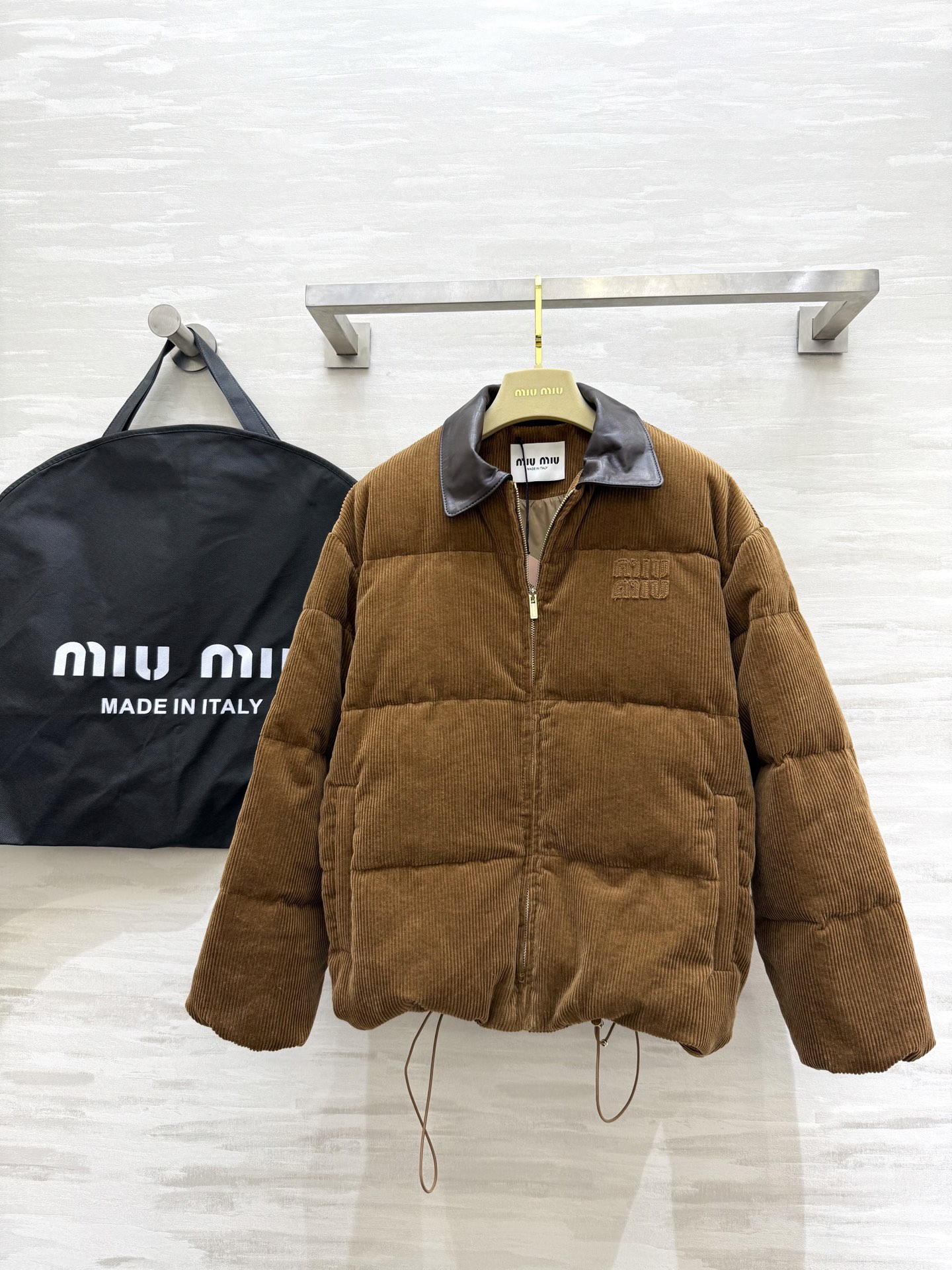 MIUMIU sheepskin collar down jacket
