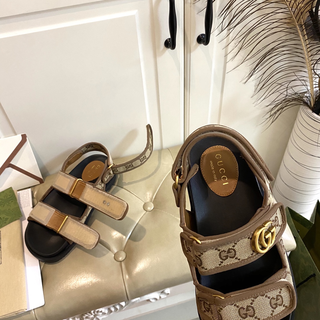 Gucci Velcro Slide Sandals