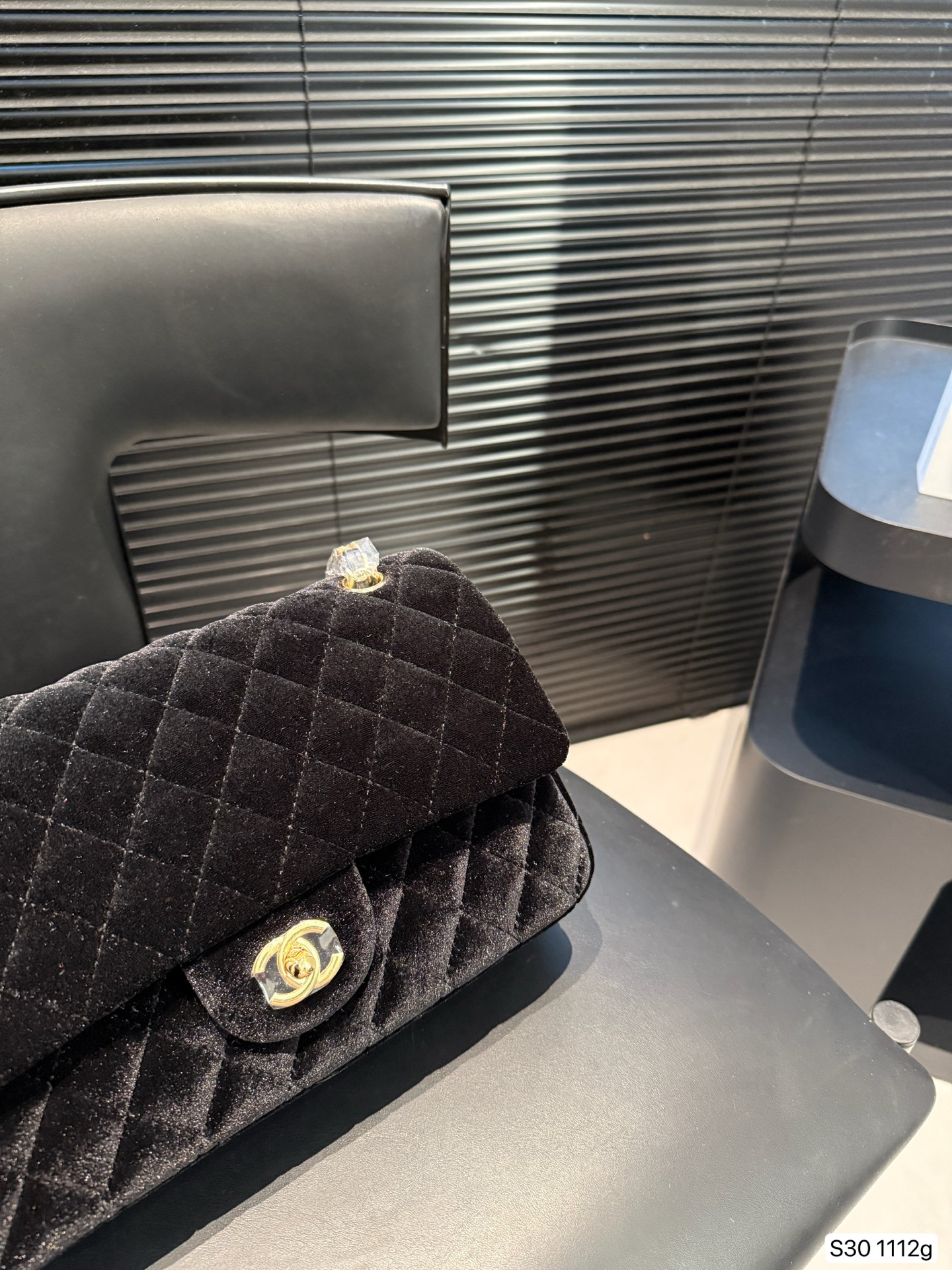 Chanel velvet Cf bag