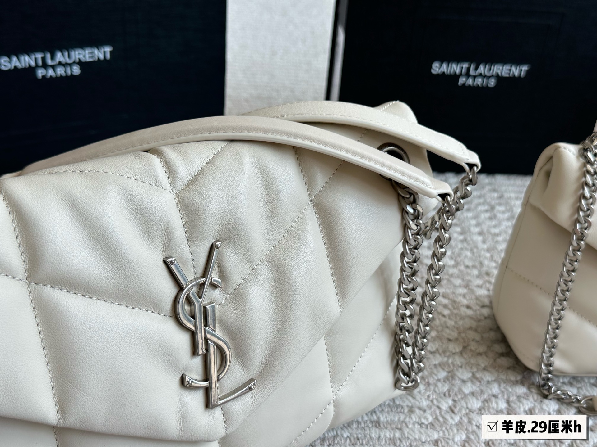 YSL loulou puffer chain shoulder bag
