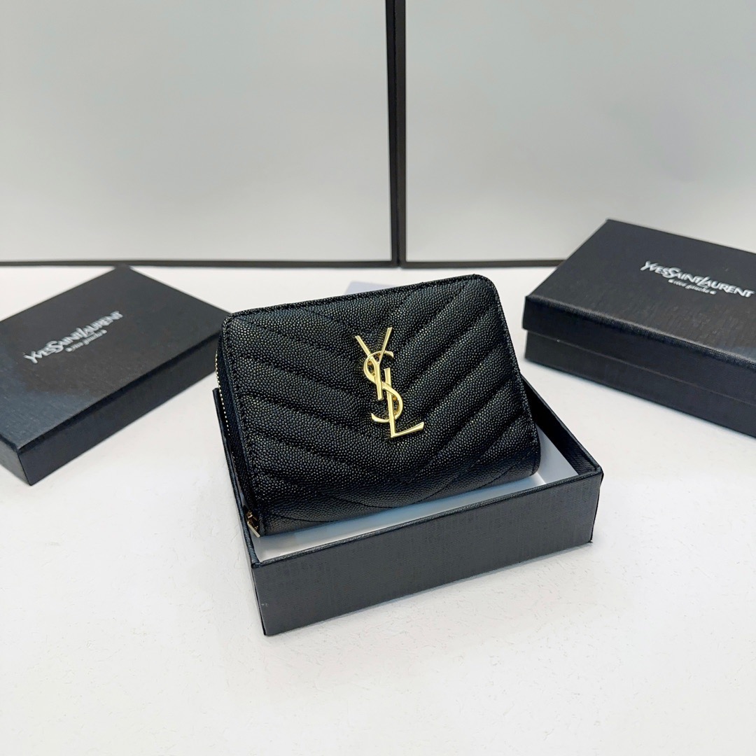 YSL Saint Laurent Bestselling Leather Wallet Classic