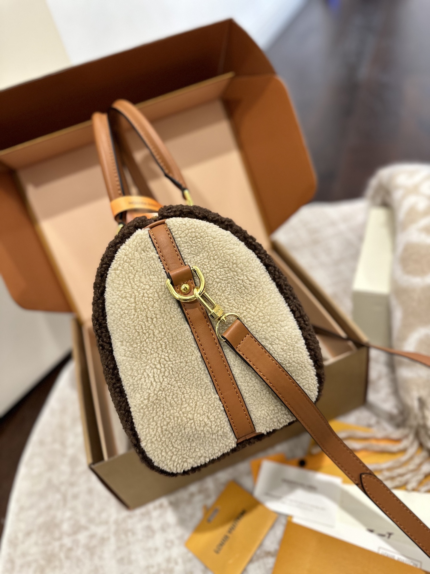 LV Monogram Teddy speedy bag