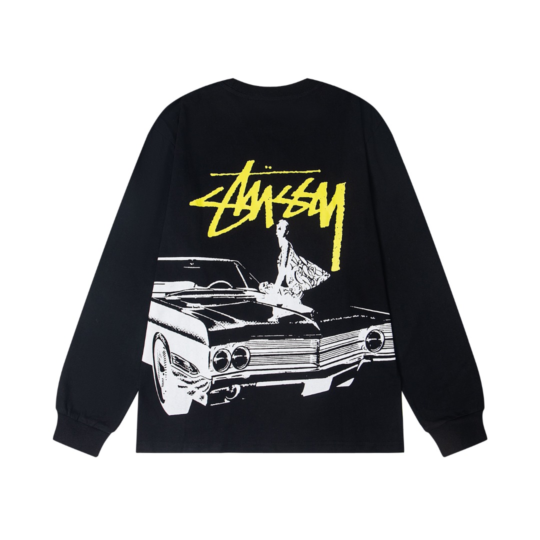 Stussy SS25 Round-neck Long-sleeve T-shirt