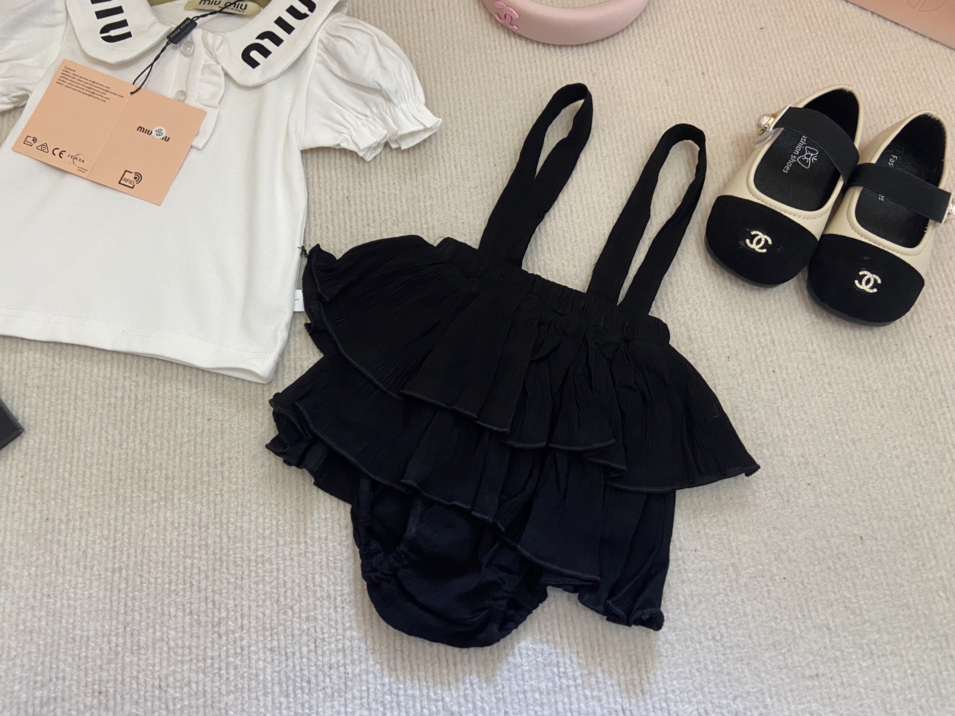 Children's Clothing MiuMiu high-end girls' romper set