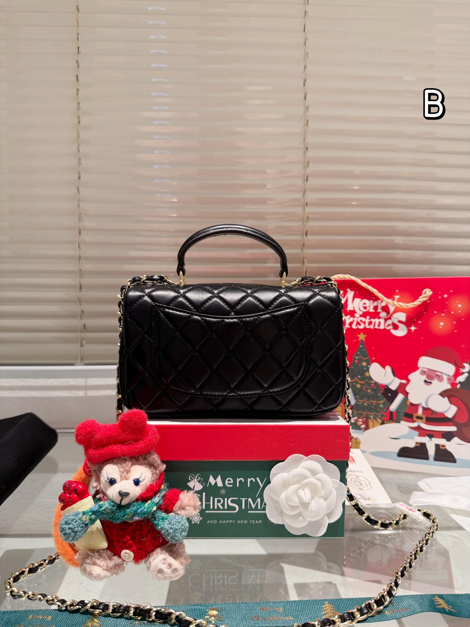 Chanel 22B Metal Handle Mini CF - Christmas Gift Box Edition