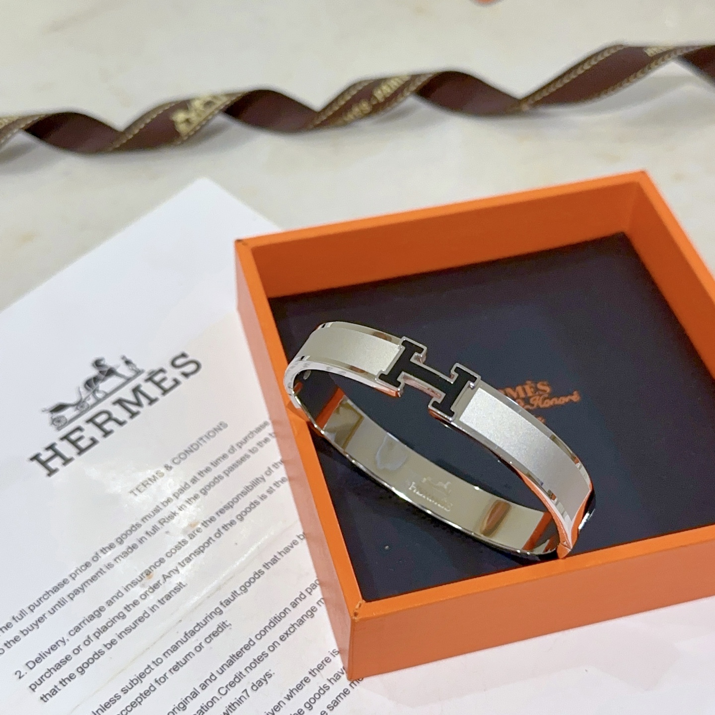 Hermes H bracelet