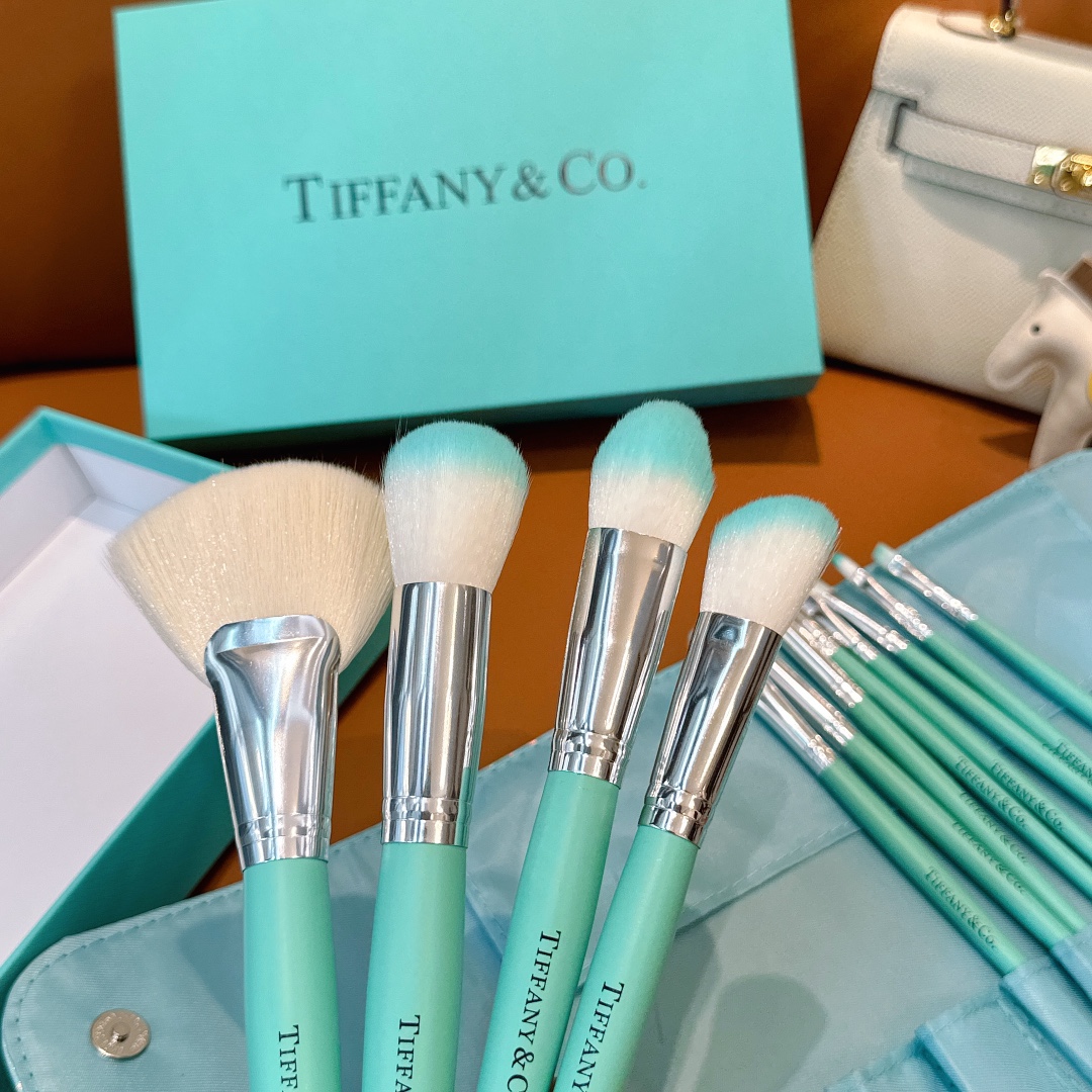 Designer Tiffany Makeup Brush Set Gift Box