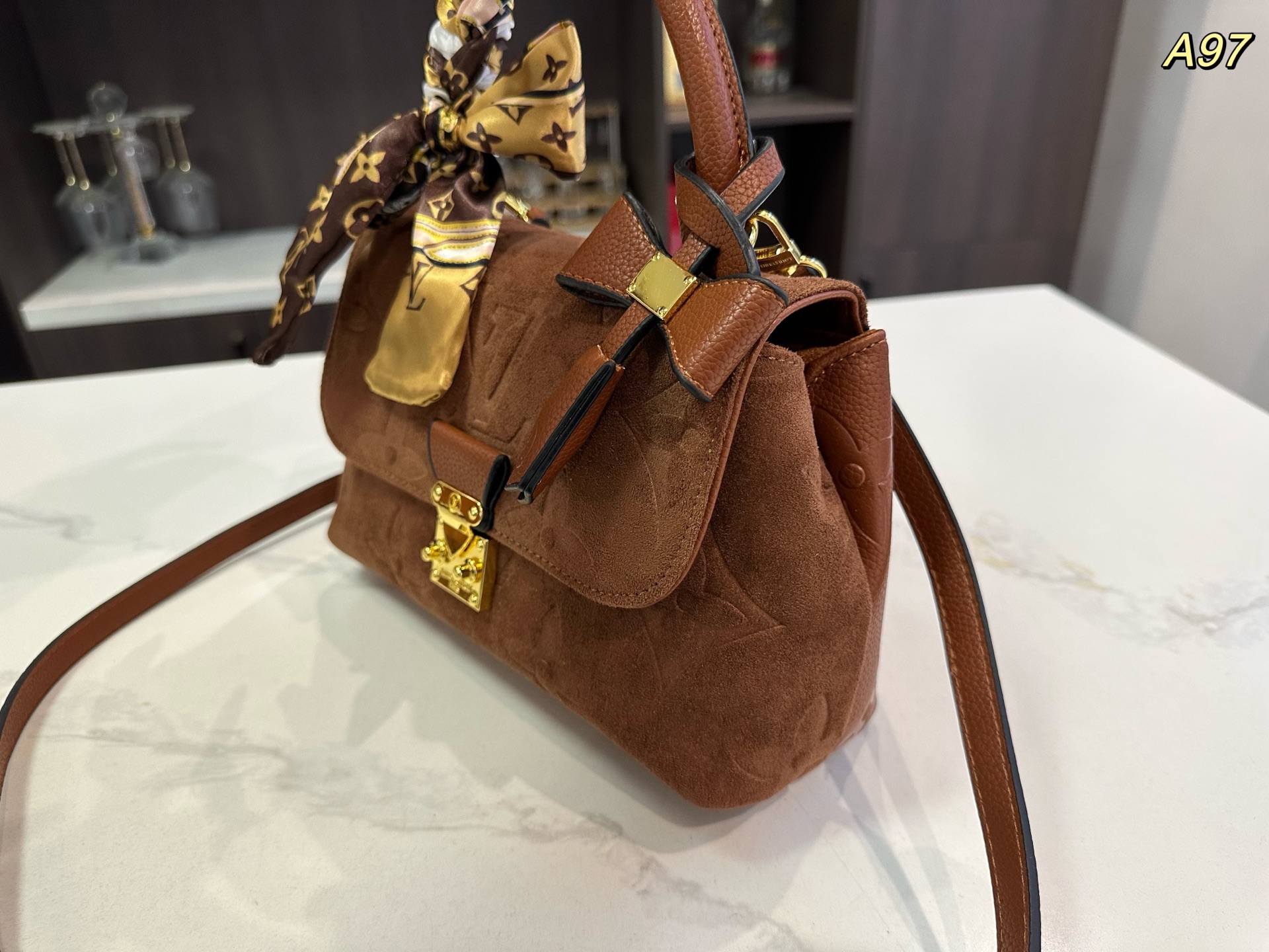 LV Madeleine BB Leather Shoulder Bag