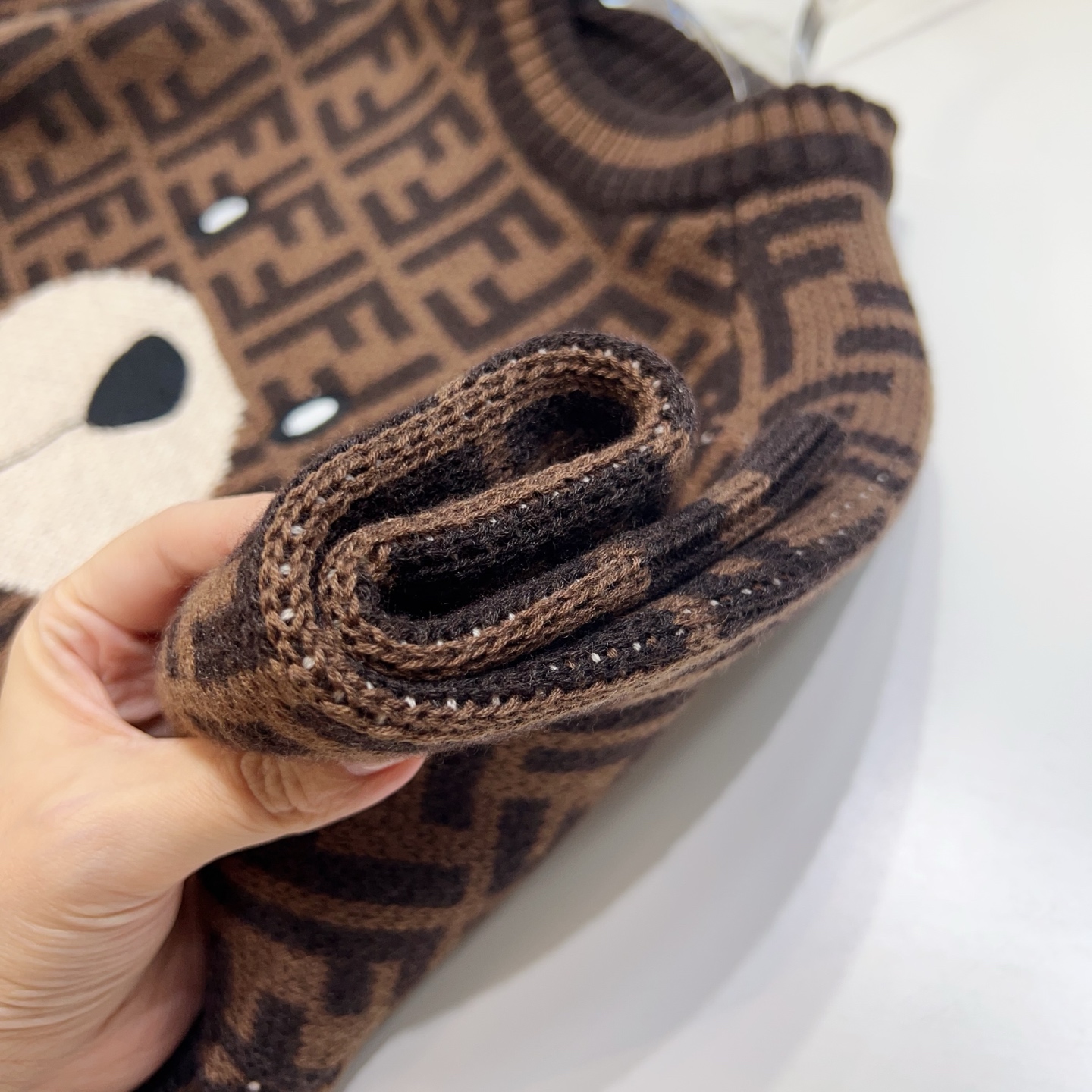 Children's Clothing FD Bear Nose Pullover Sweater