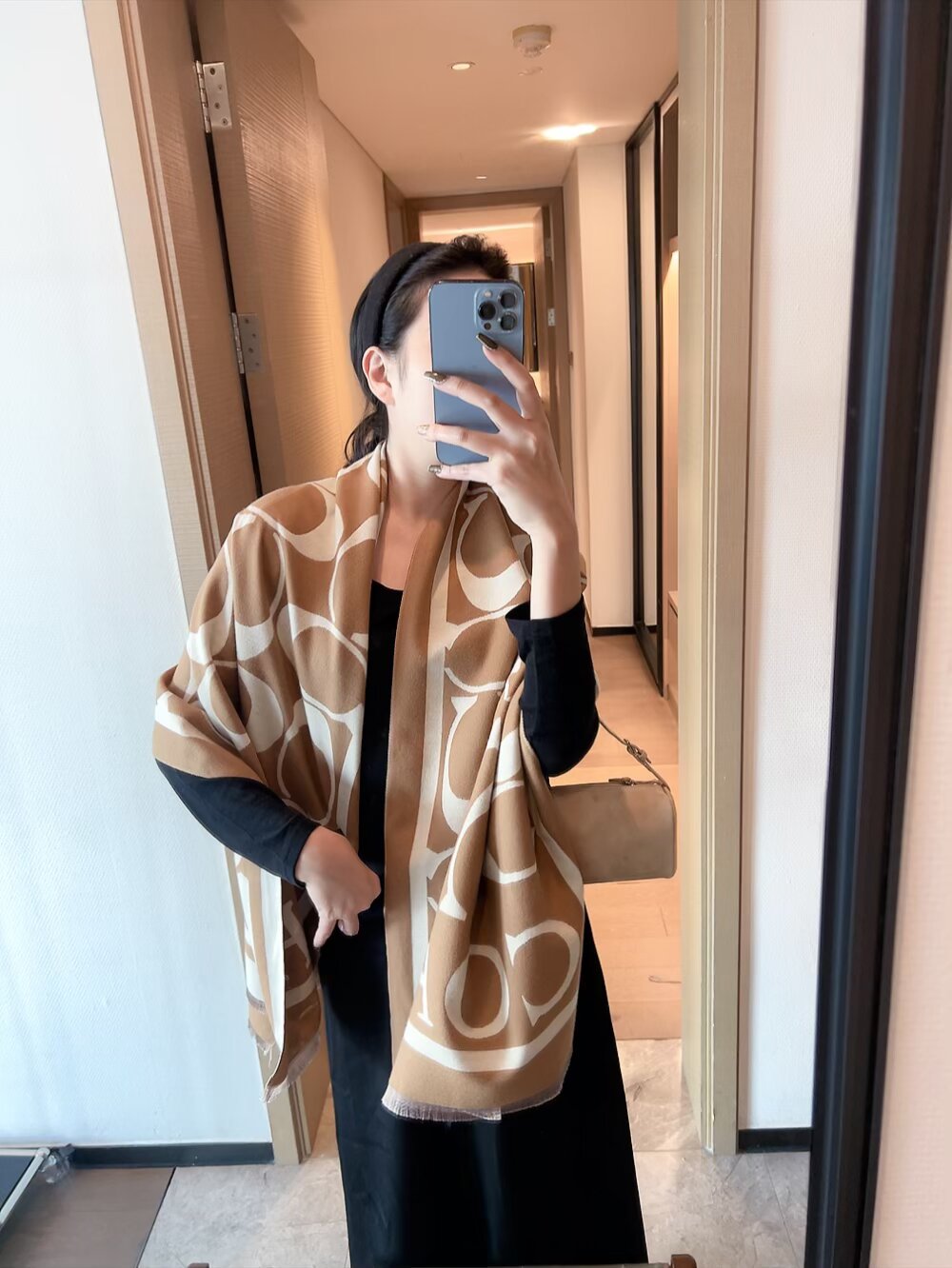 COACH Classic Shawl Scarf