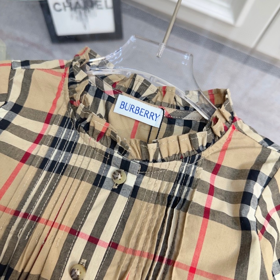 Children's Clothing Burberry high-end girls' dress