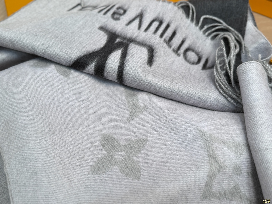 LV new jacquard double-sided scarf