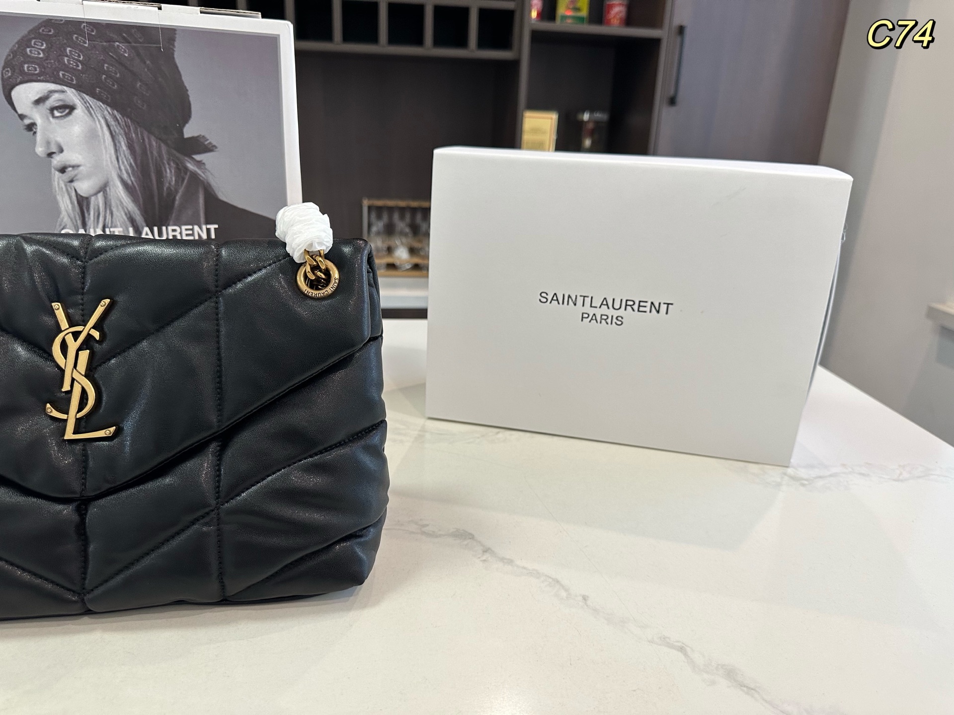 YSL PUFFER chain shoulder crossbody bag