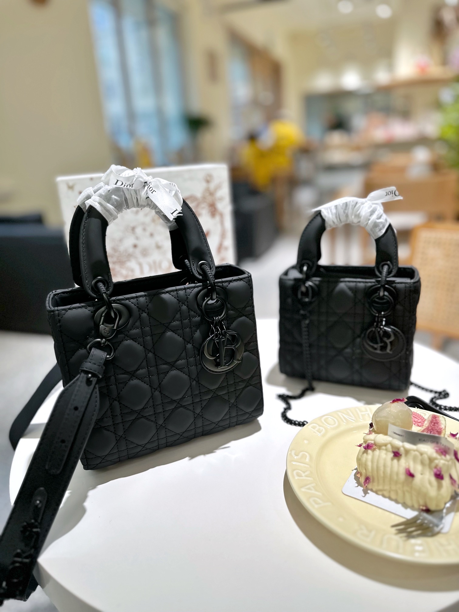 Dior lady shoulder handbag