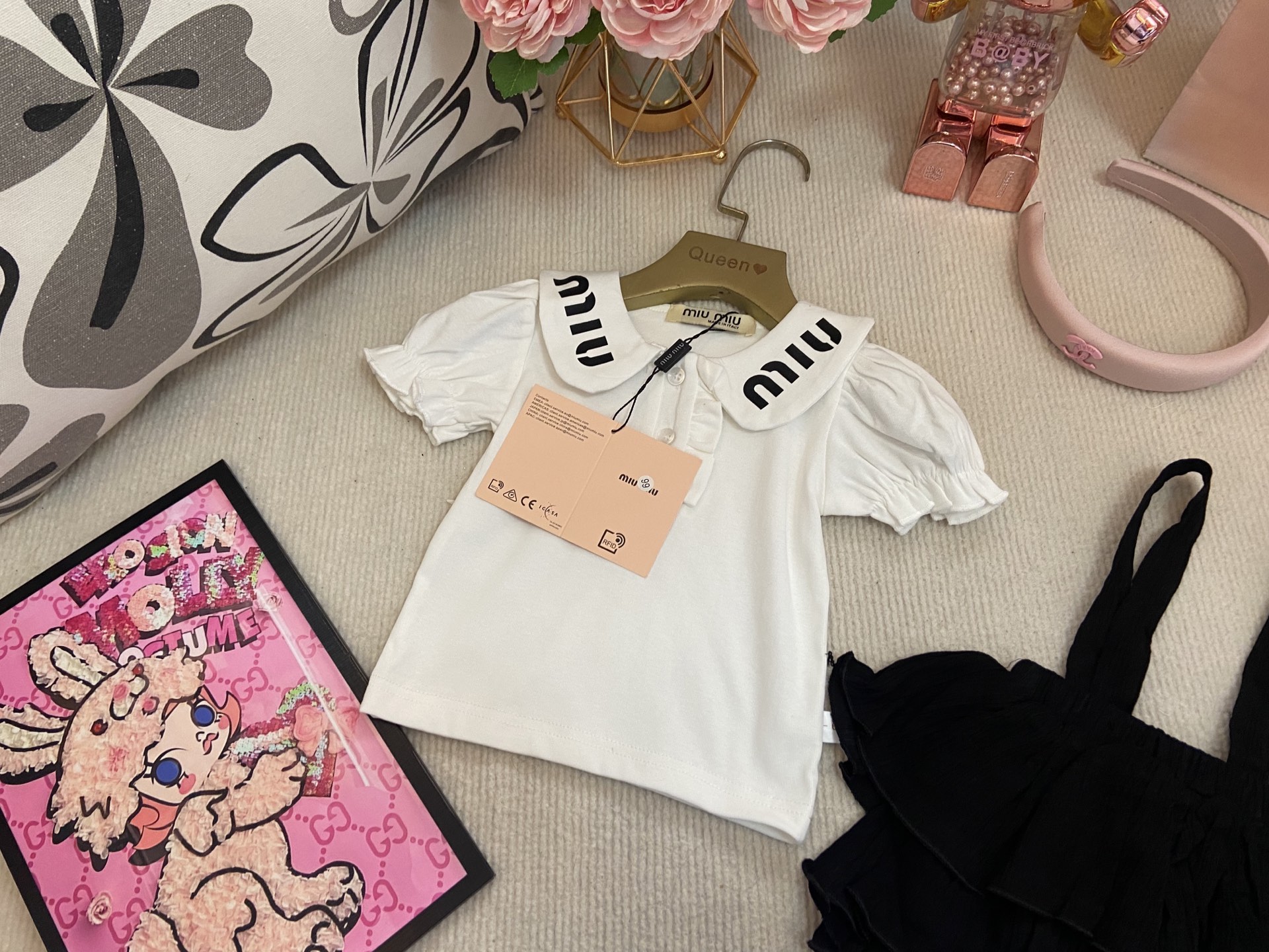 Children's Clothing MiuMiu high-end girls' romper set