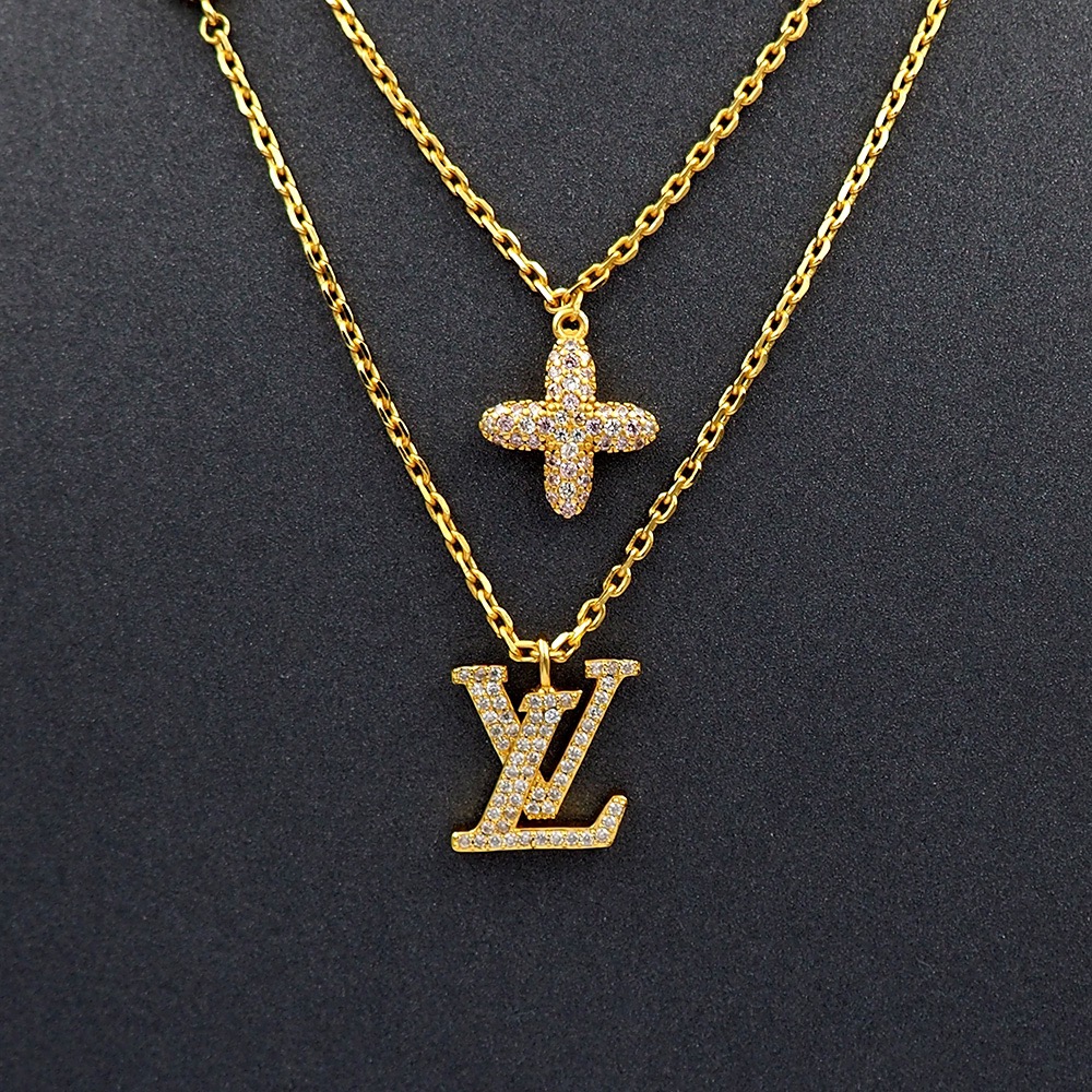 LV double-chain necklace