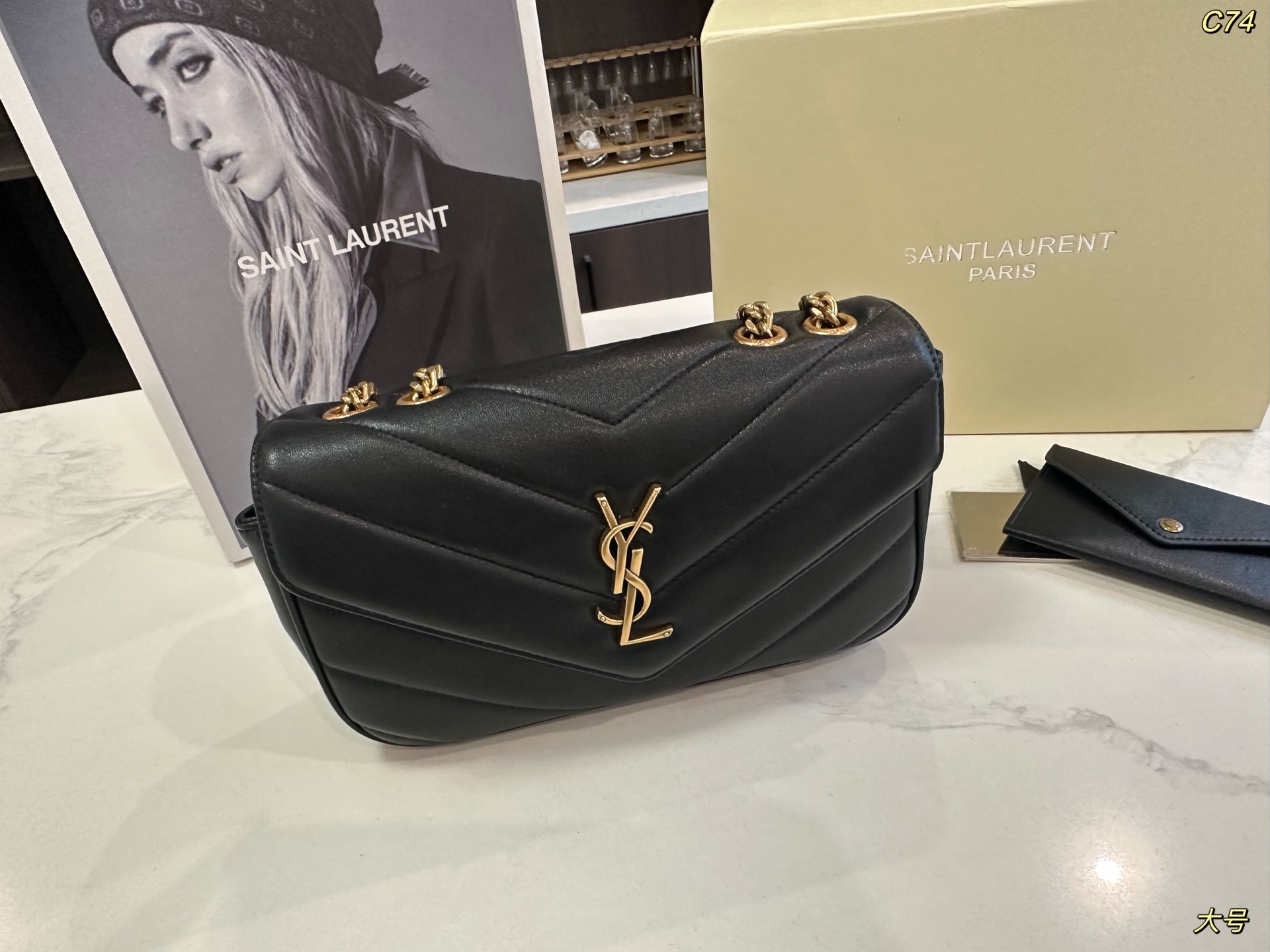 YSL new loulou chain crossbody shoulder bag