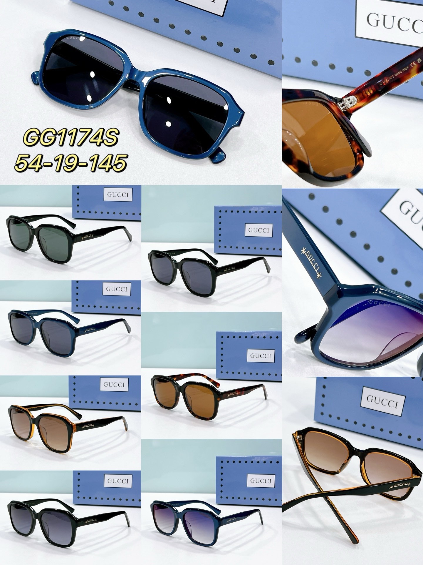 Gucci classic fashion sunglasses