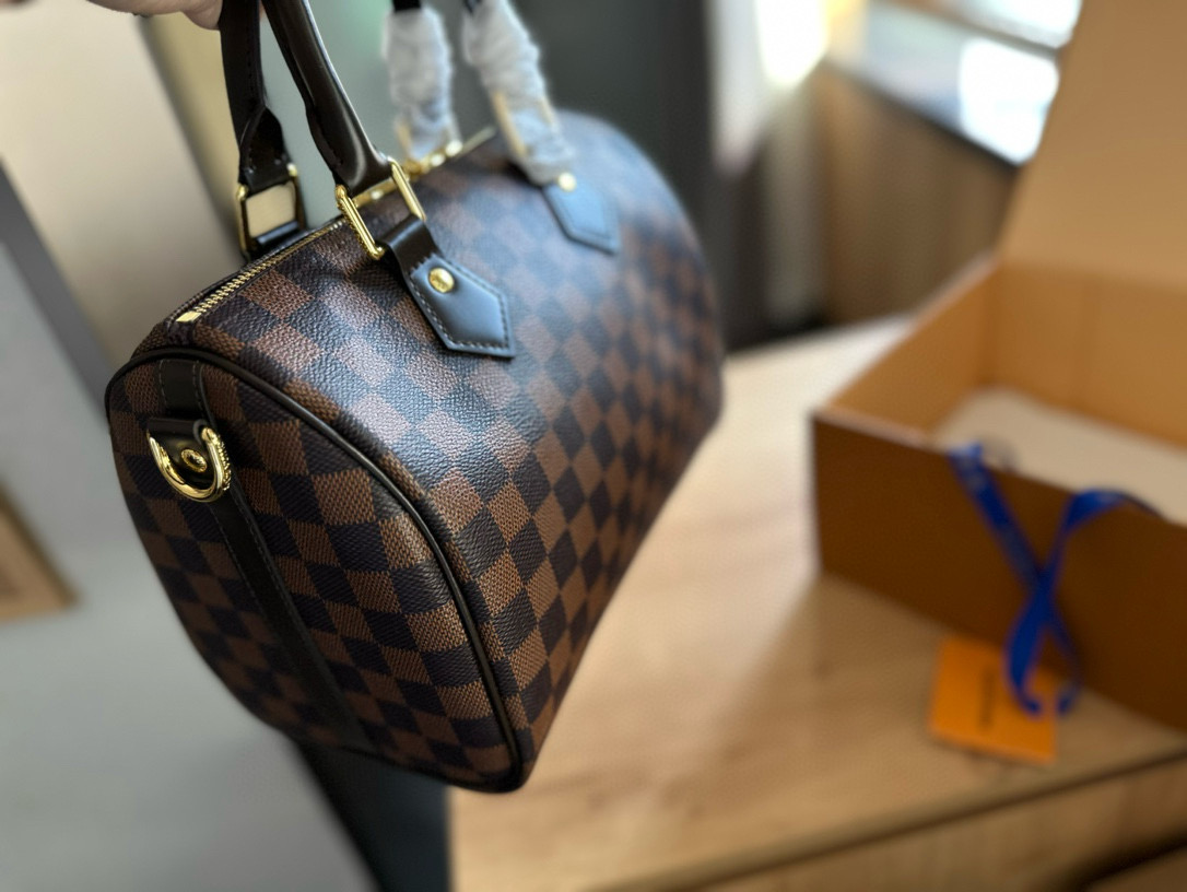 LV Checkered Pillowcase Bag NANO SPEEDY Handbag Monogram Bag