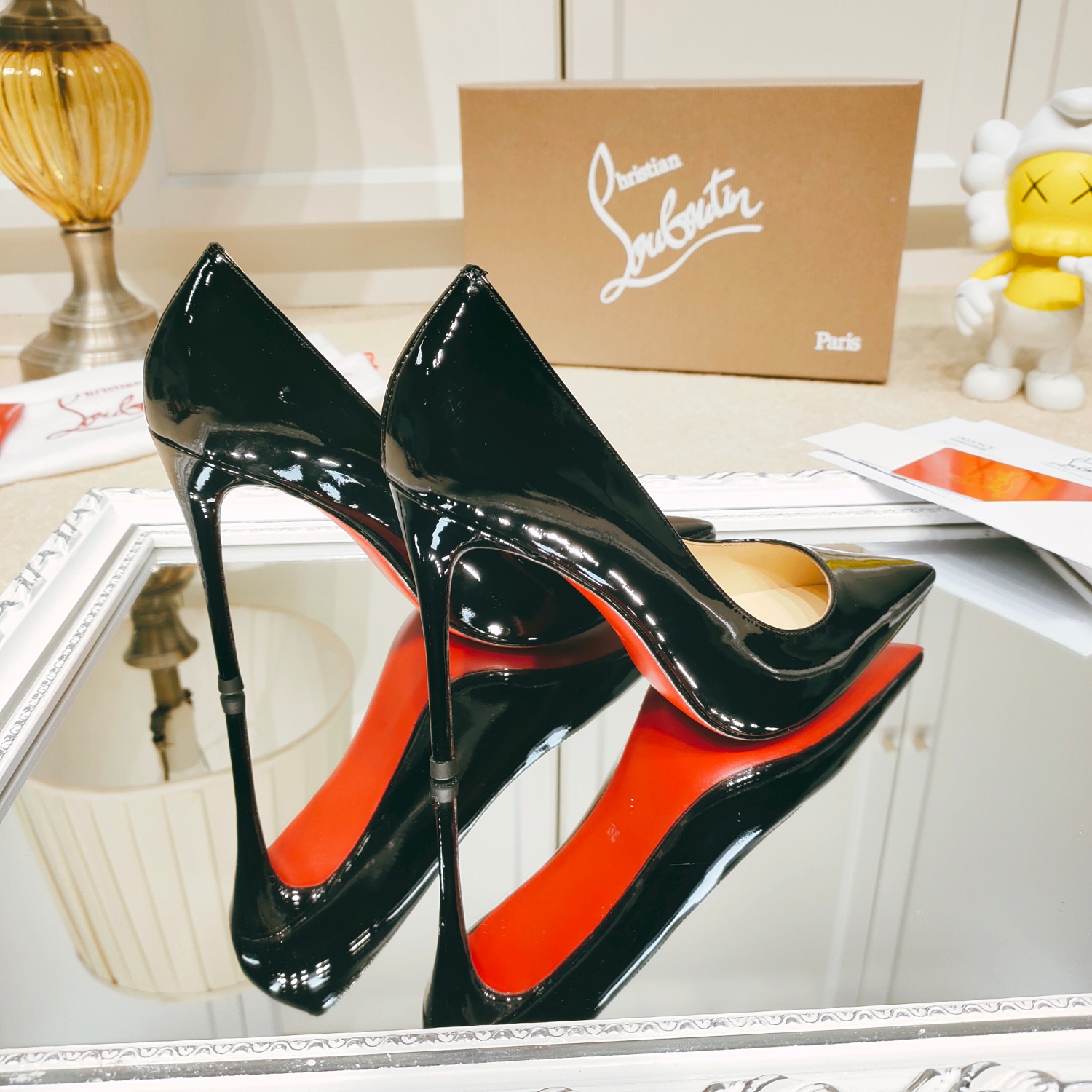 Christian Louboutin red bottom high heels shoes