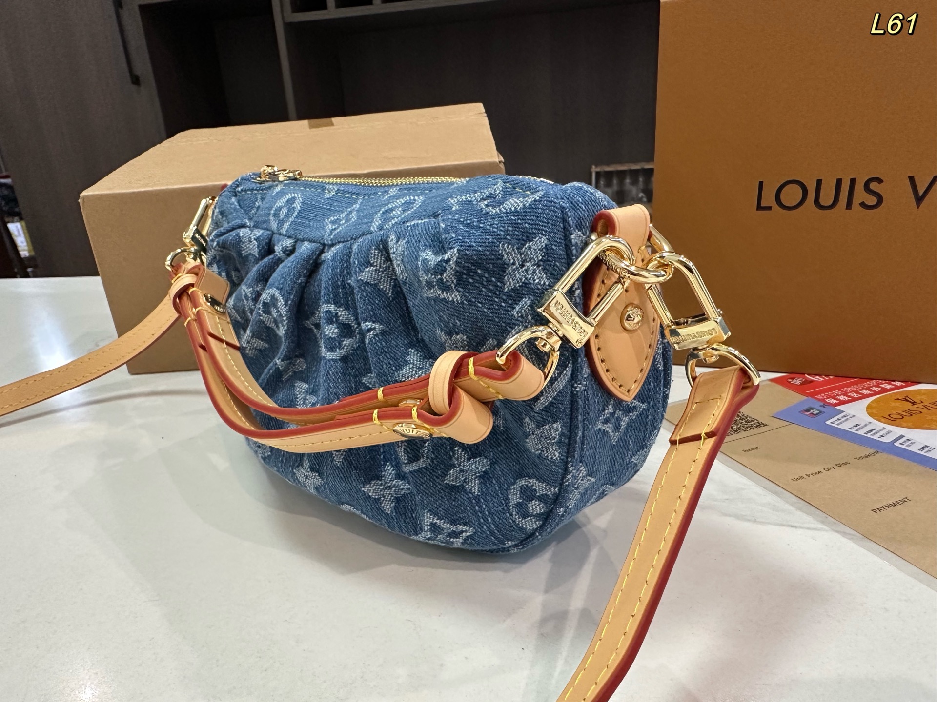 LV Valley denim Pochette bag Pochette Valley bag