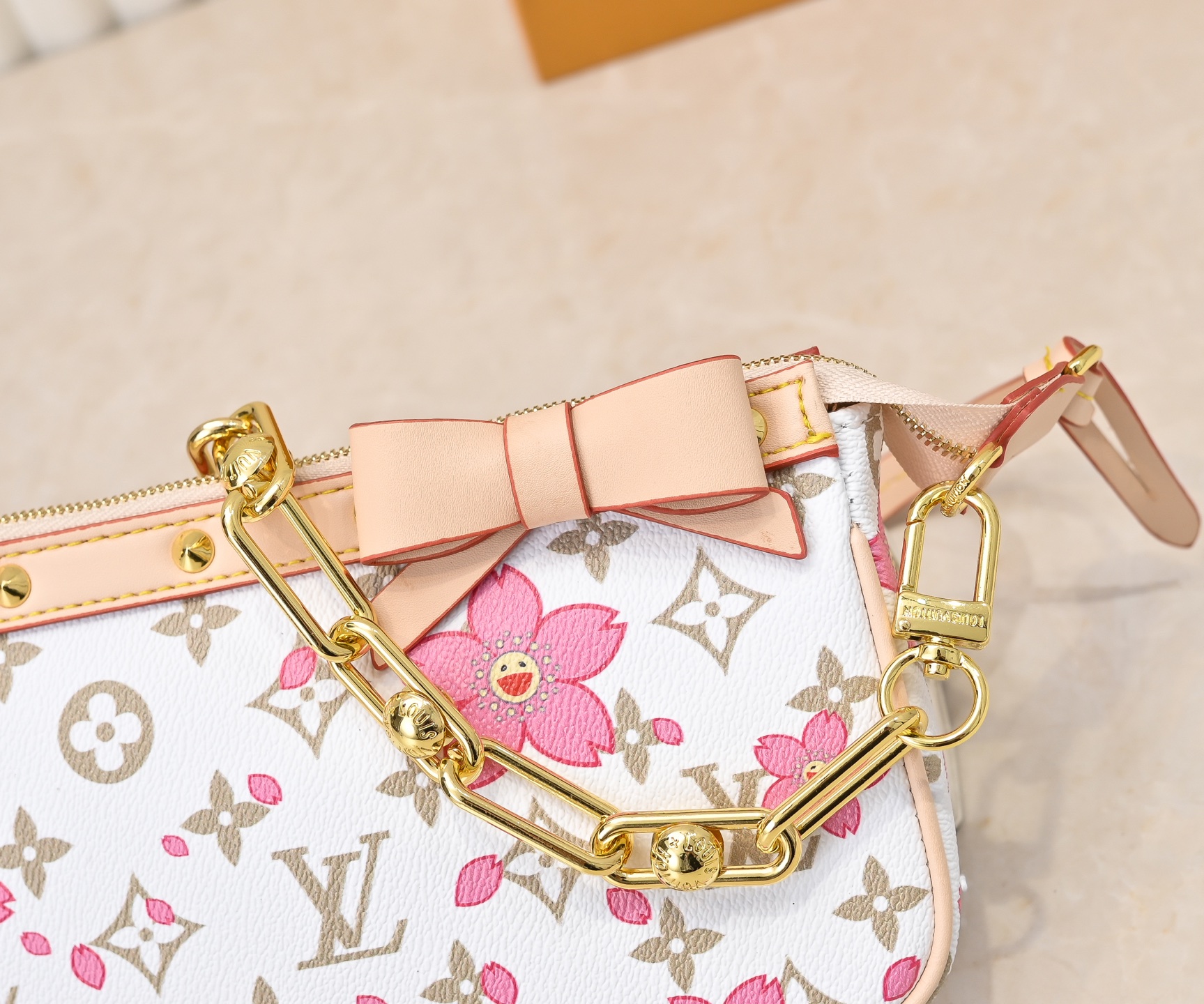 LV Pochette Accessoires Monogram chain shoulder bag