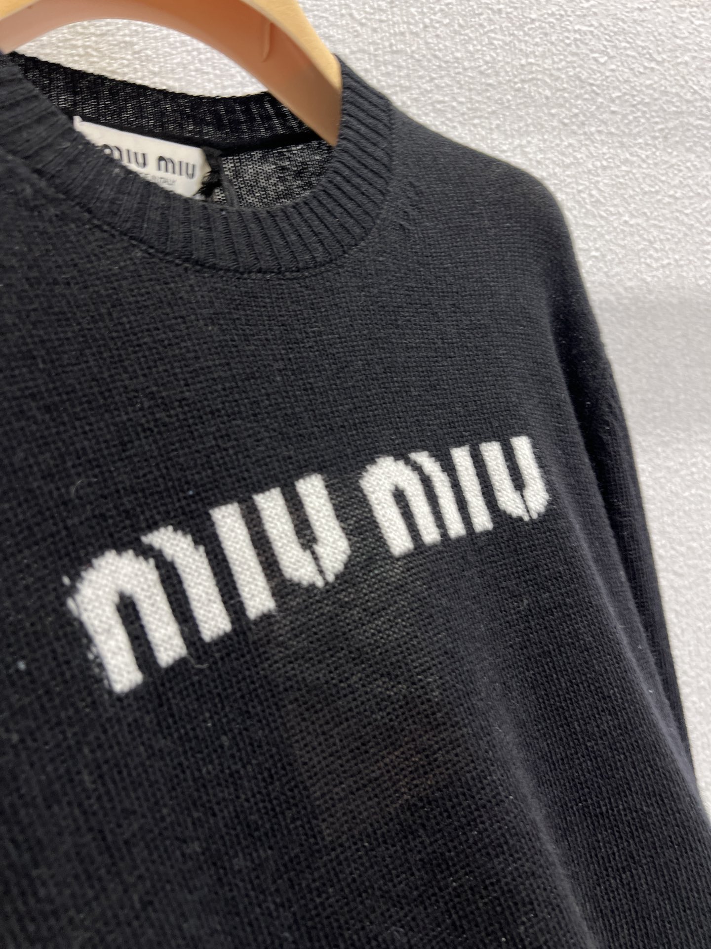 MiuMiu Classic Embroidered Cashmere Sweater Knitwear