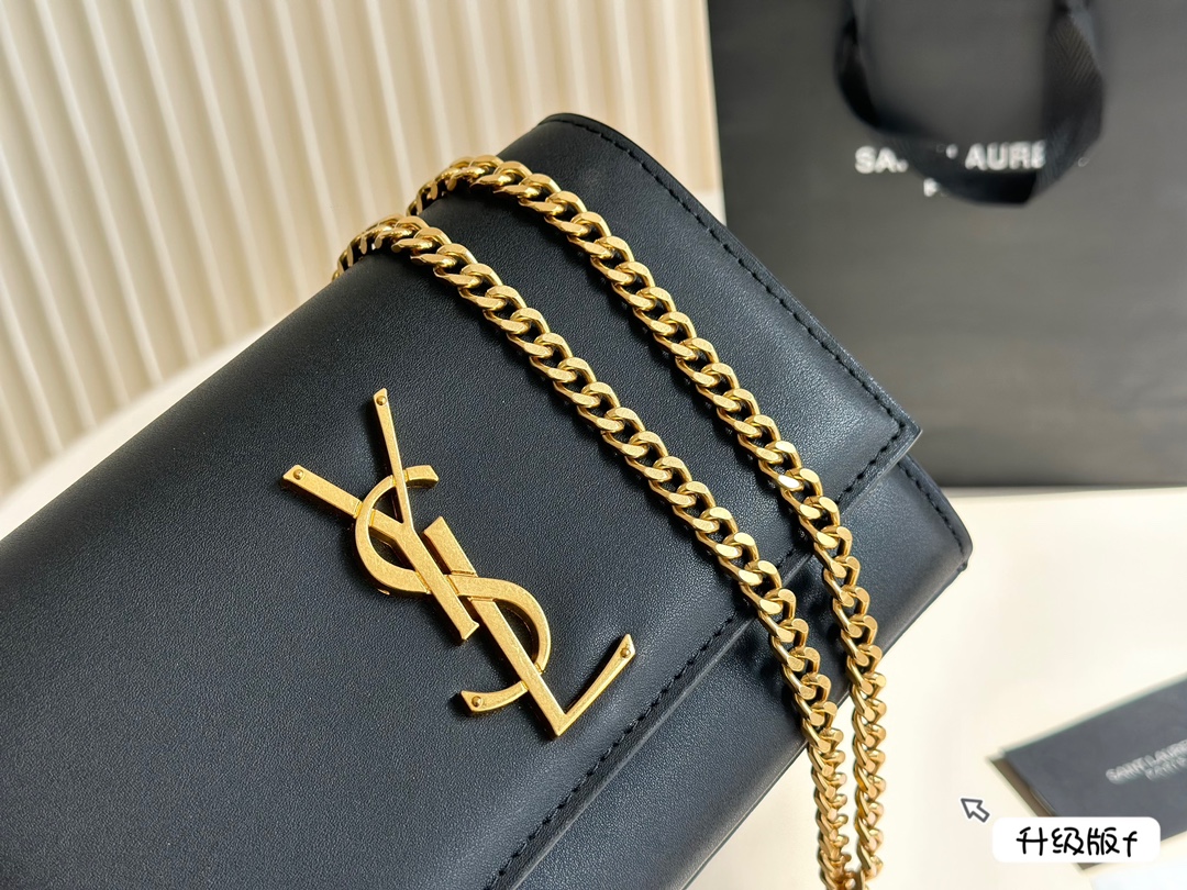YSL kate chain tassel textured bag