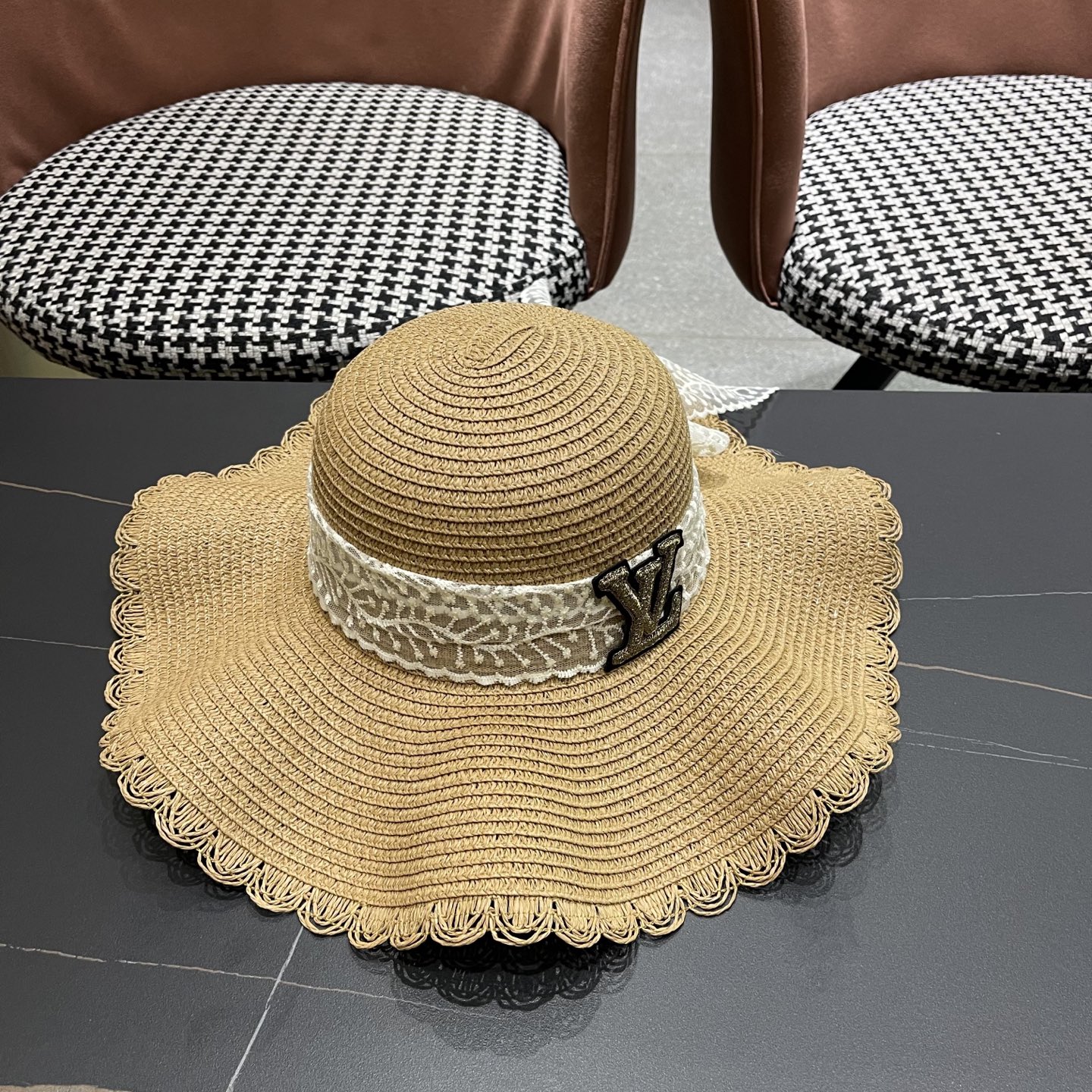 LV straw hat