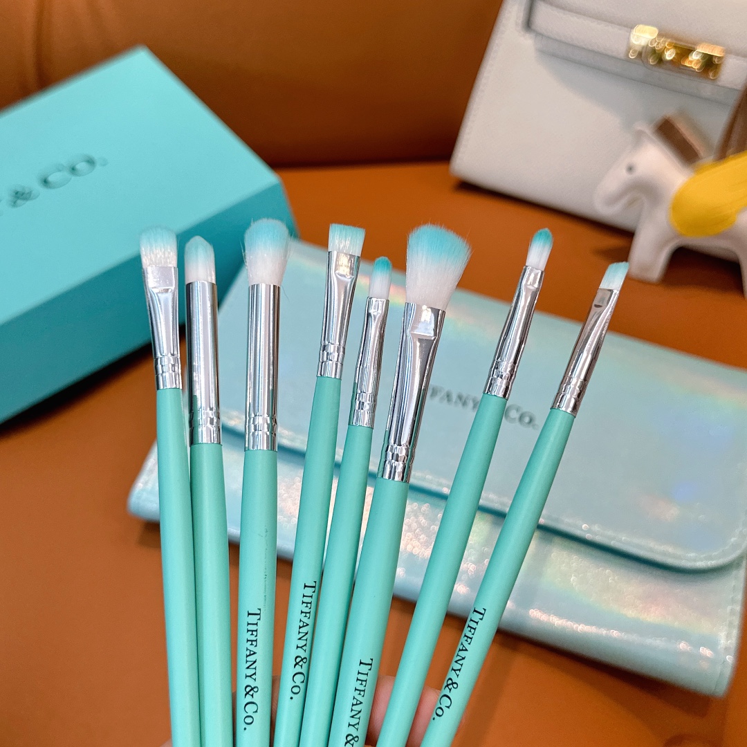Designer Tiffany Makeup Brush Set Gift Box