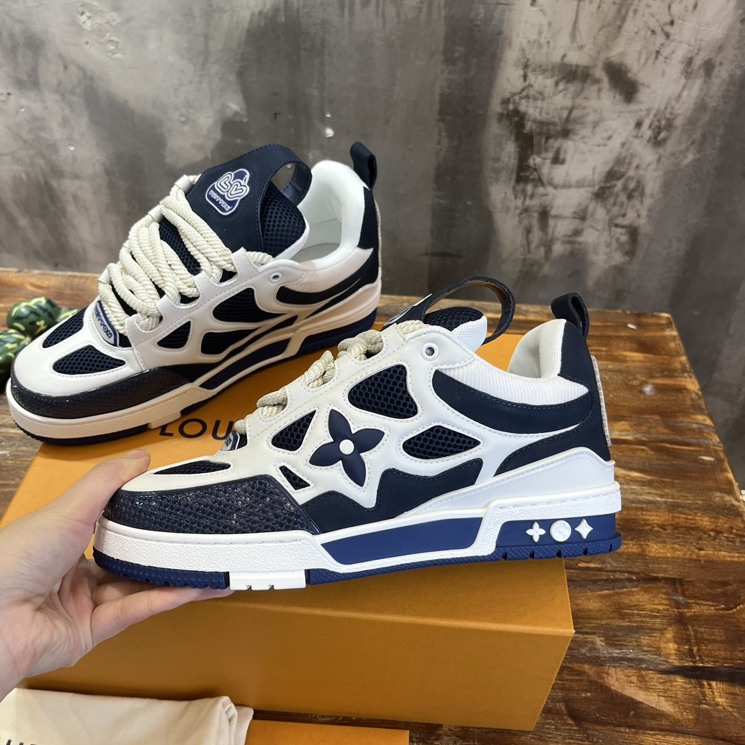 LV Trainer Sneakers  New trending skateboard shoes LOUIS VUITTON Trainer Sneaker