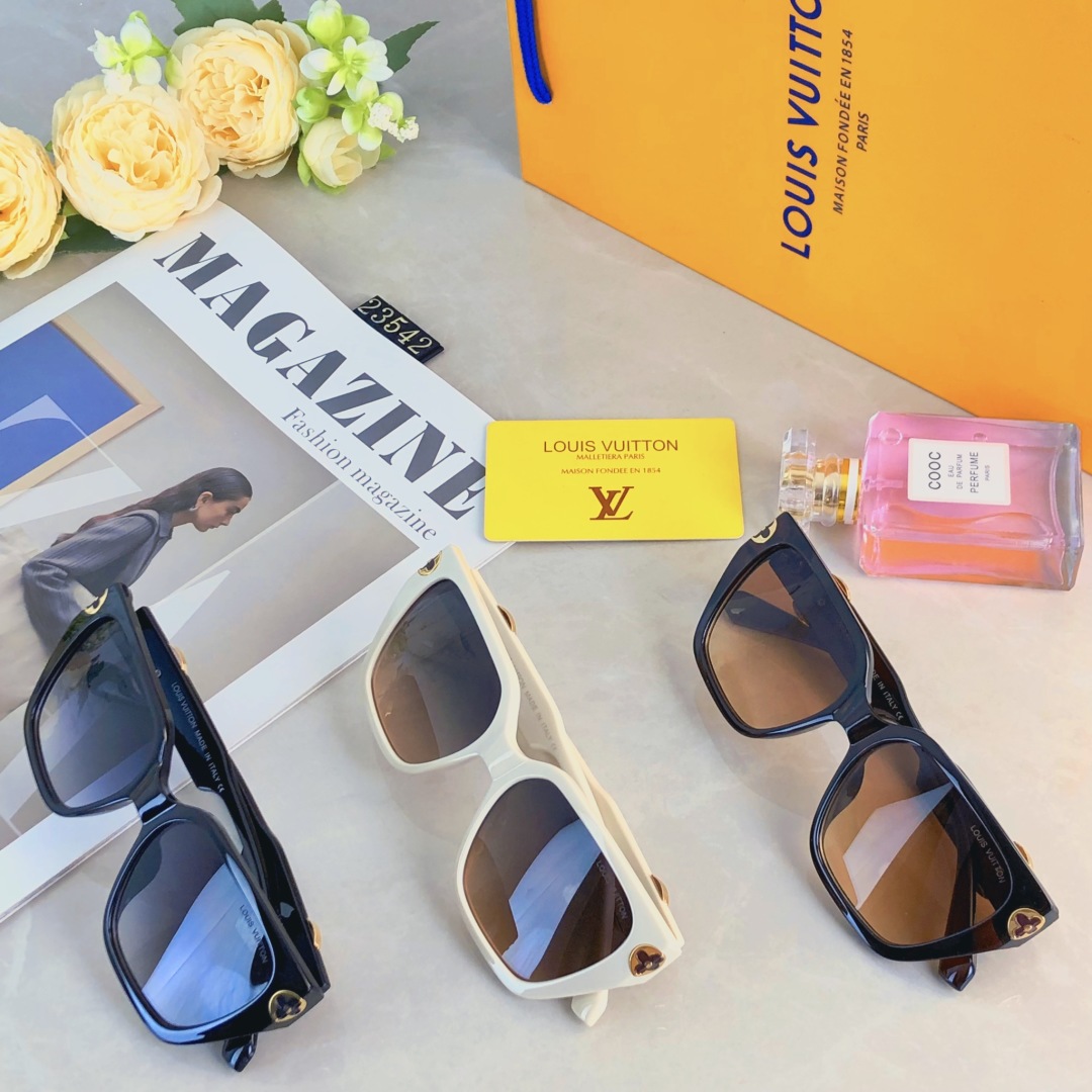 LV metal logo sunglasses