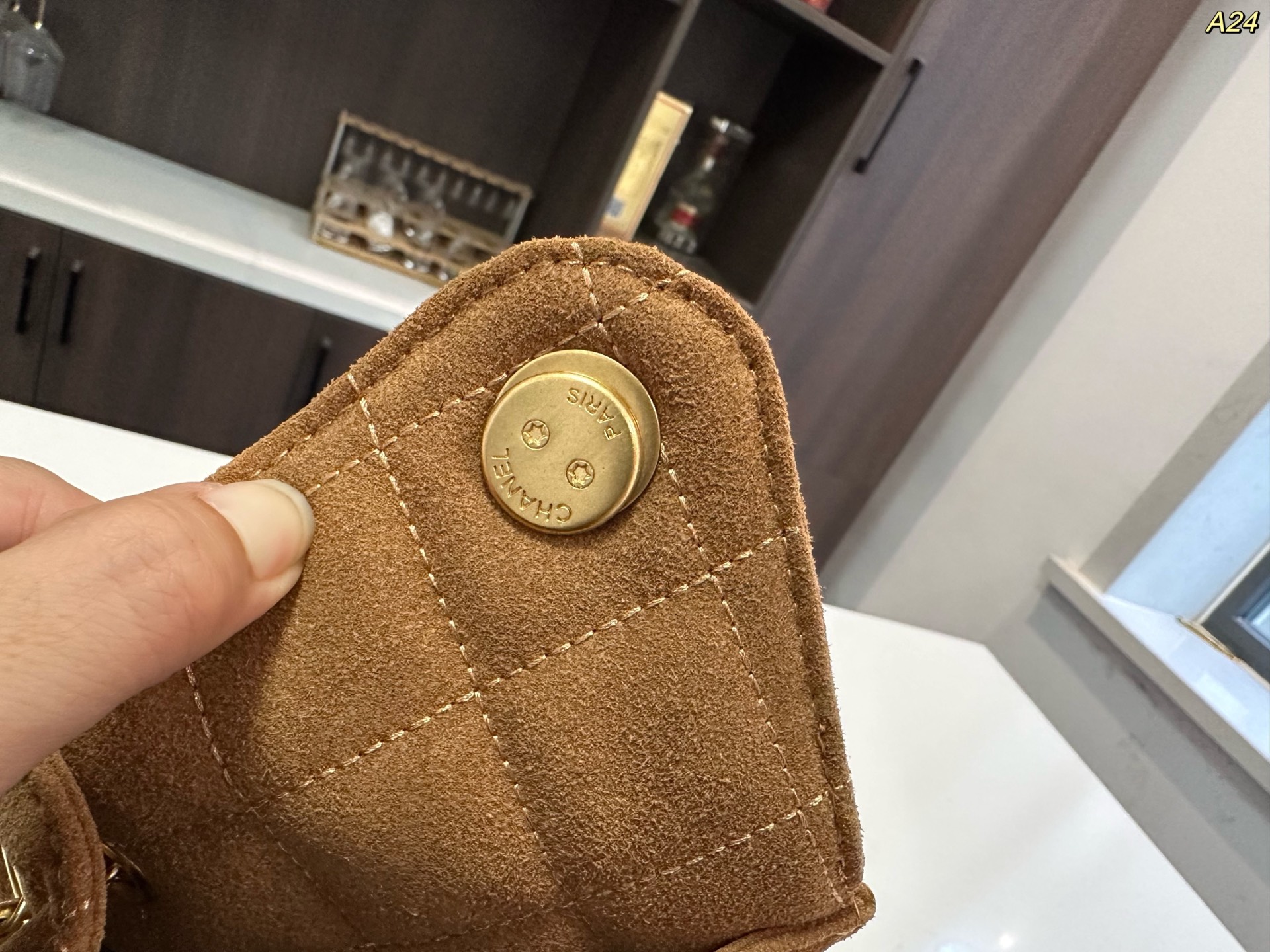 Chanel Deerhide Bucket Hobo Bag Deerhide Shoulder Crossbody Bag