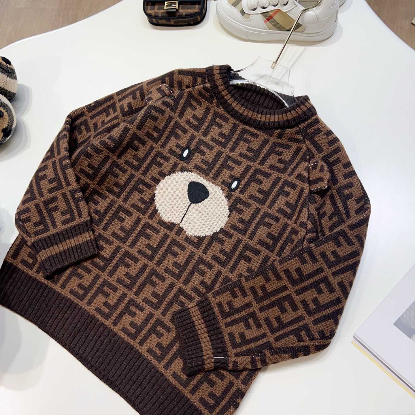 Children's Clothing FD Bear Nose Pullover Sweater