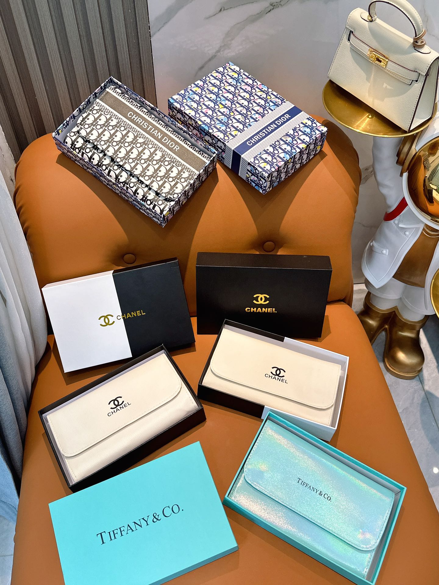 Designer Tiffany Makeup Brush Set Gift Box