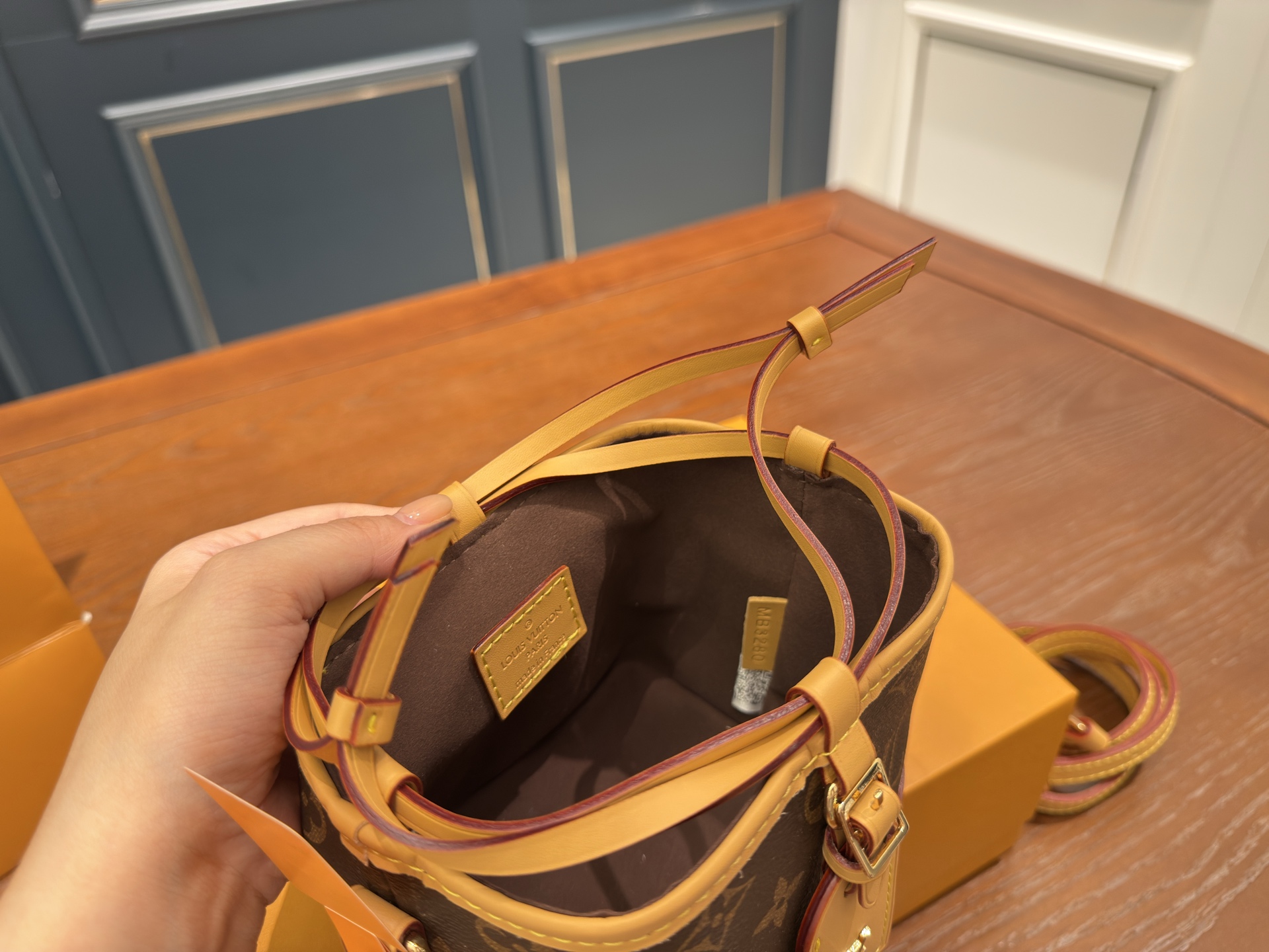 LV noe purse ramen dumplings bag