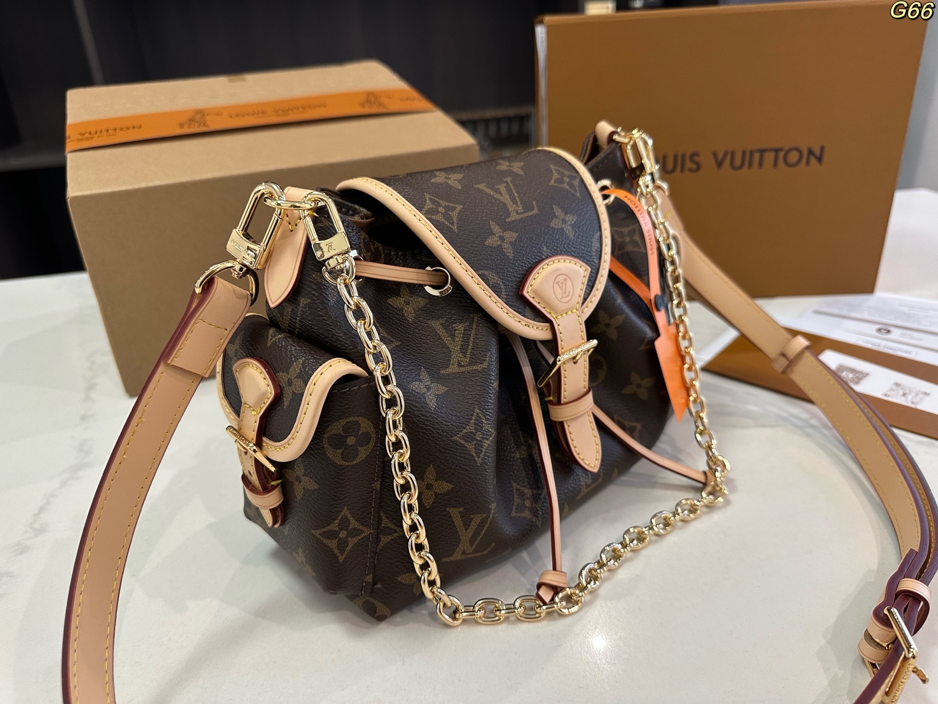 LV Louis Vuitton ODYSSEE lady's flip-top shoulder bag