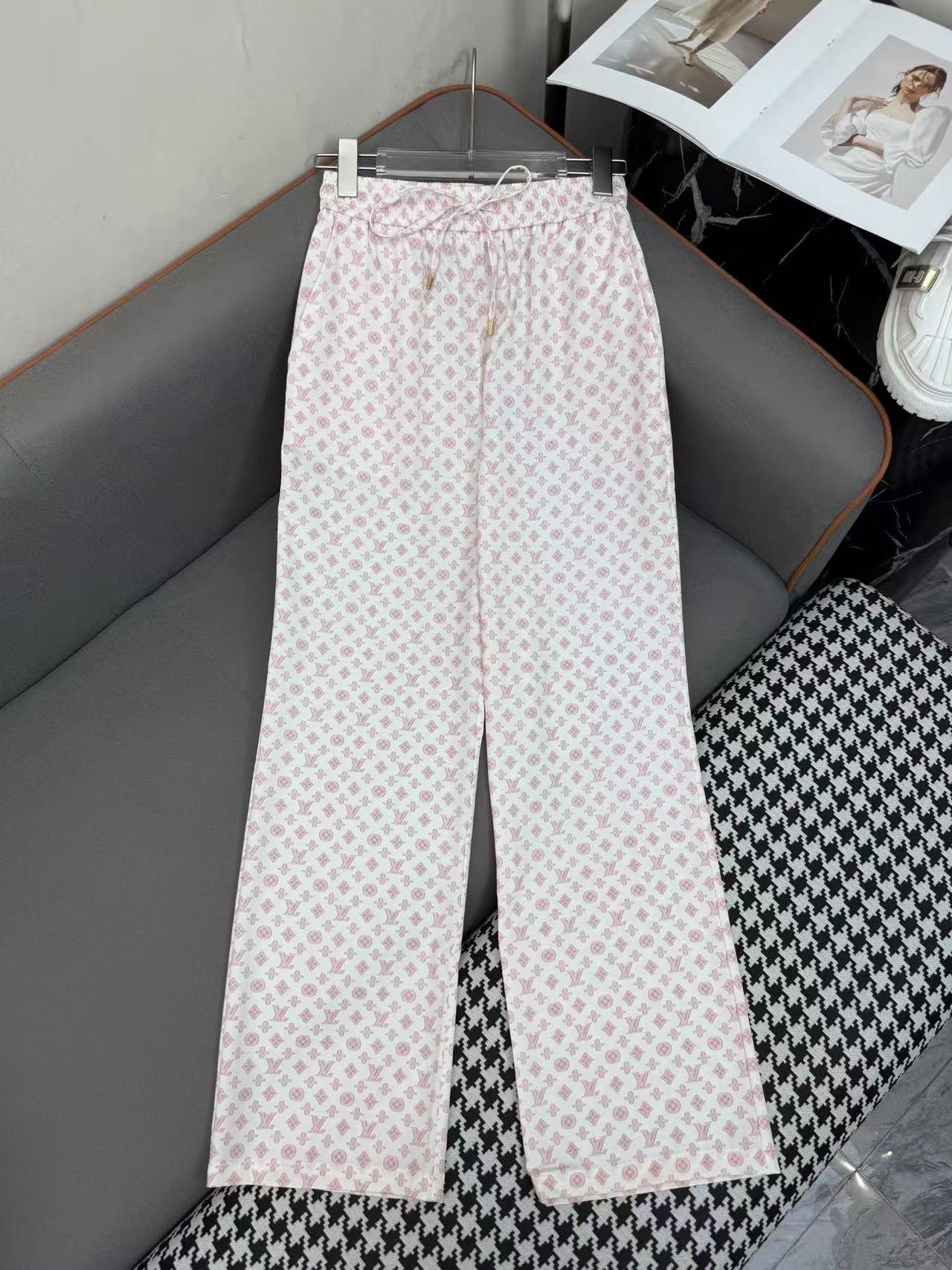 LV monogram shirt and trousers