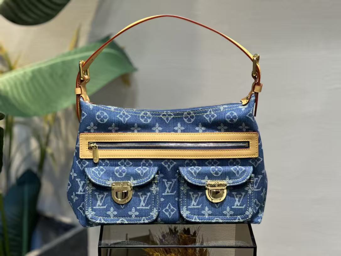 LV Vintage Denim Bag - Top Quality