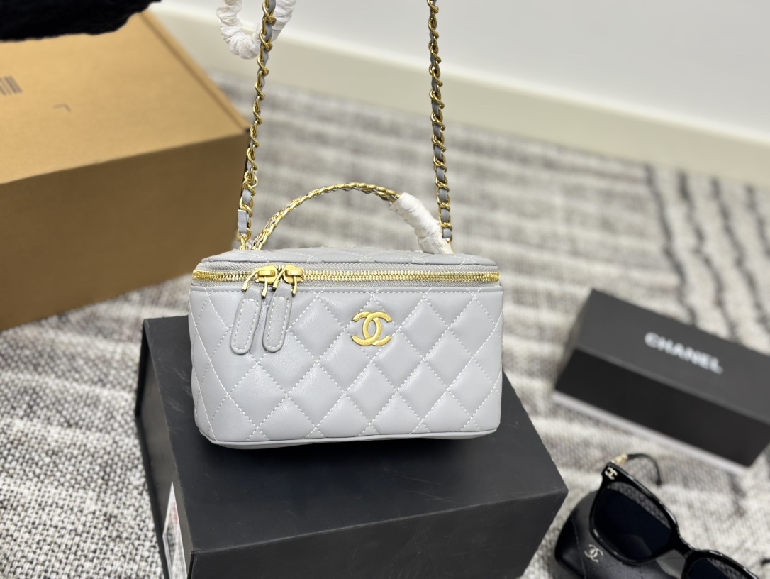 Chanel shoulder crossbody makeup bag  Free glasses provided