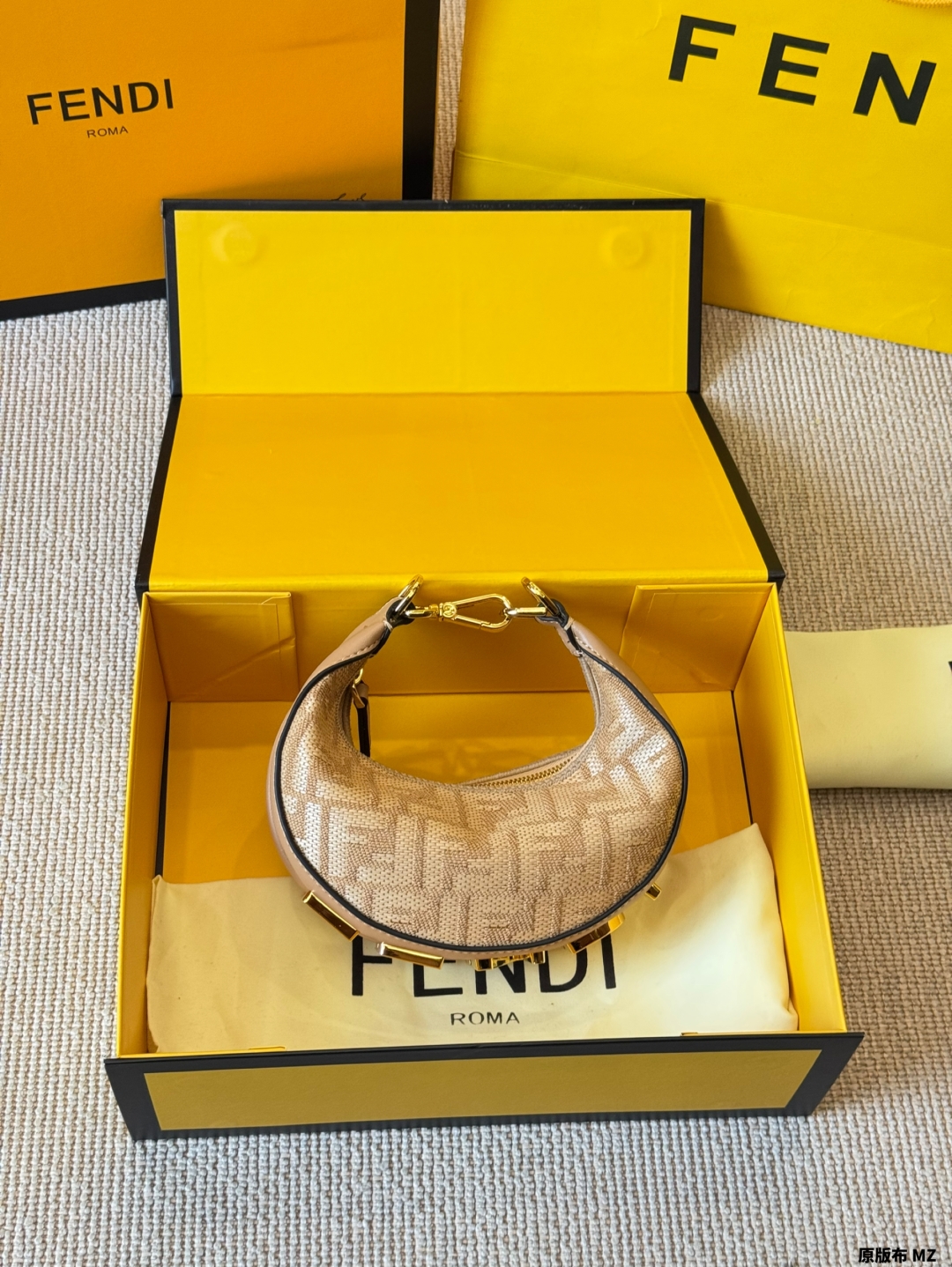 Fendi 2025 Fendigraphy Half Moon Bag