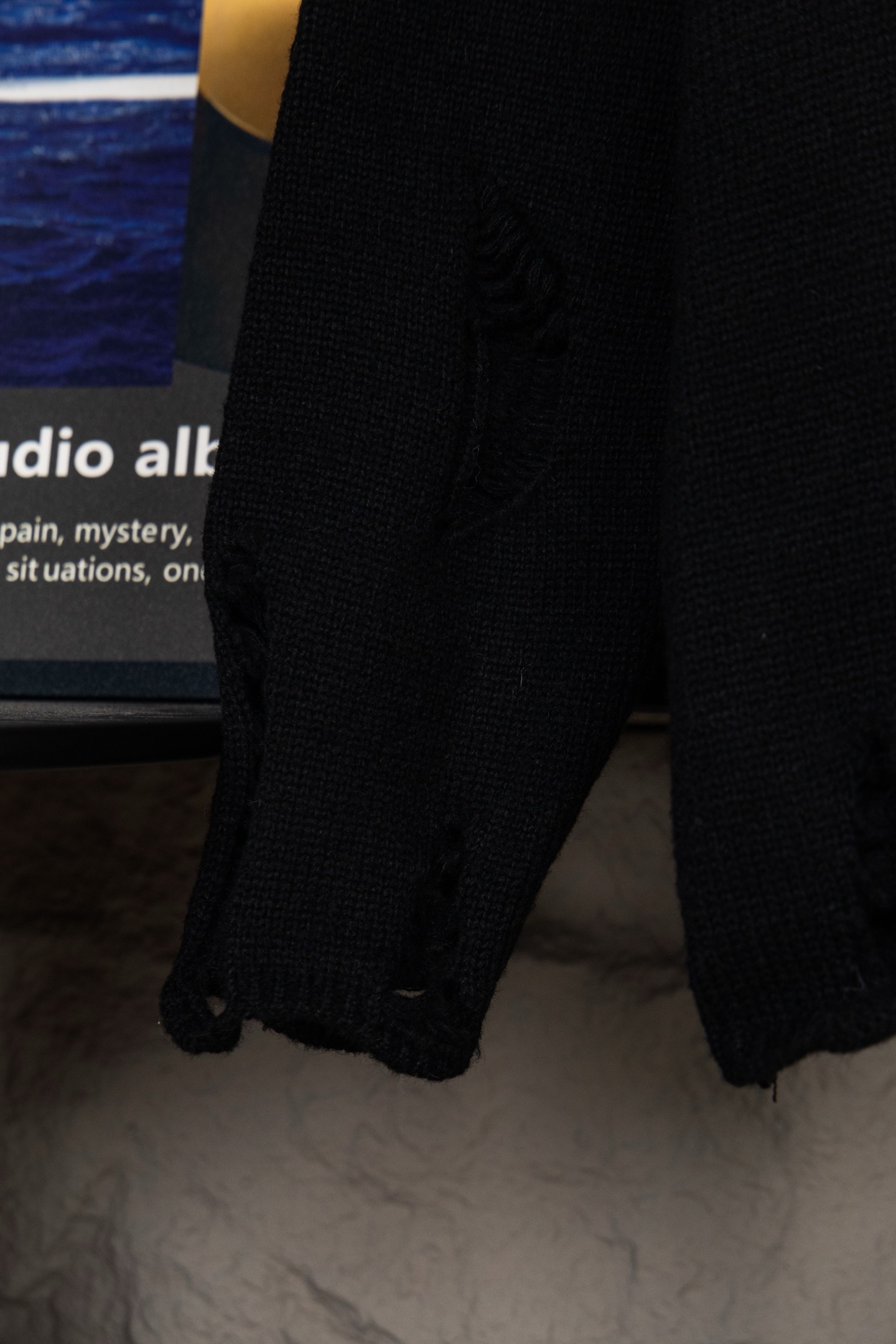 Chrome Hearts CH Embroidered holey knitted sweater pullover