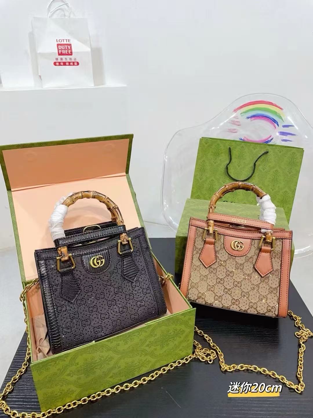 Gucci diana bamboo chain handbag