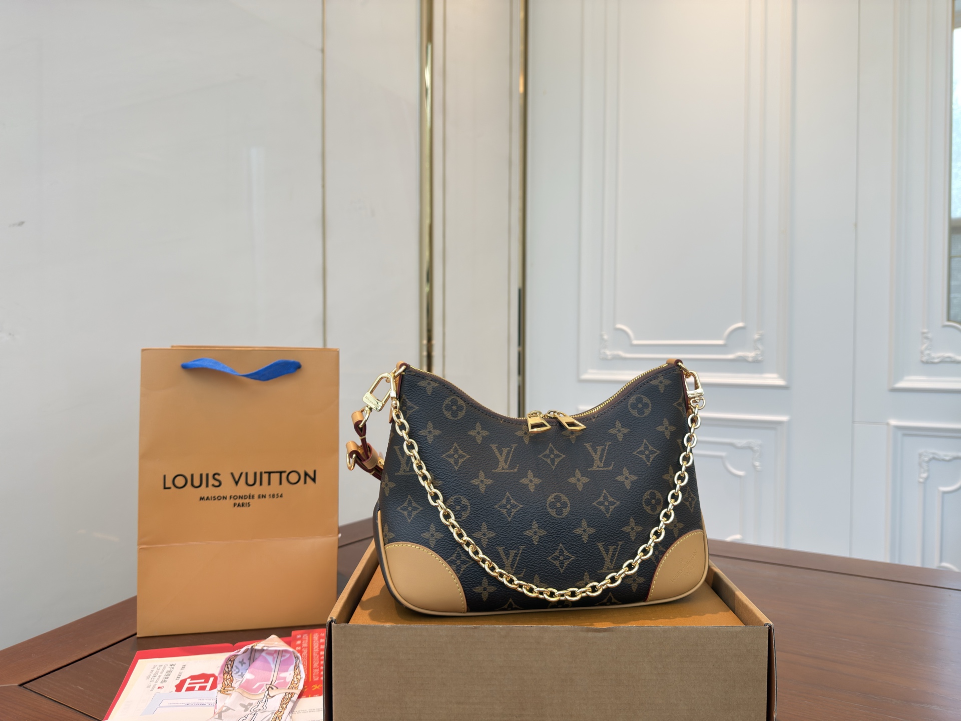 LV Vintage Croissant Bag Classic Shoulder CrossbodyBag