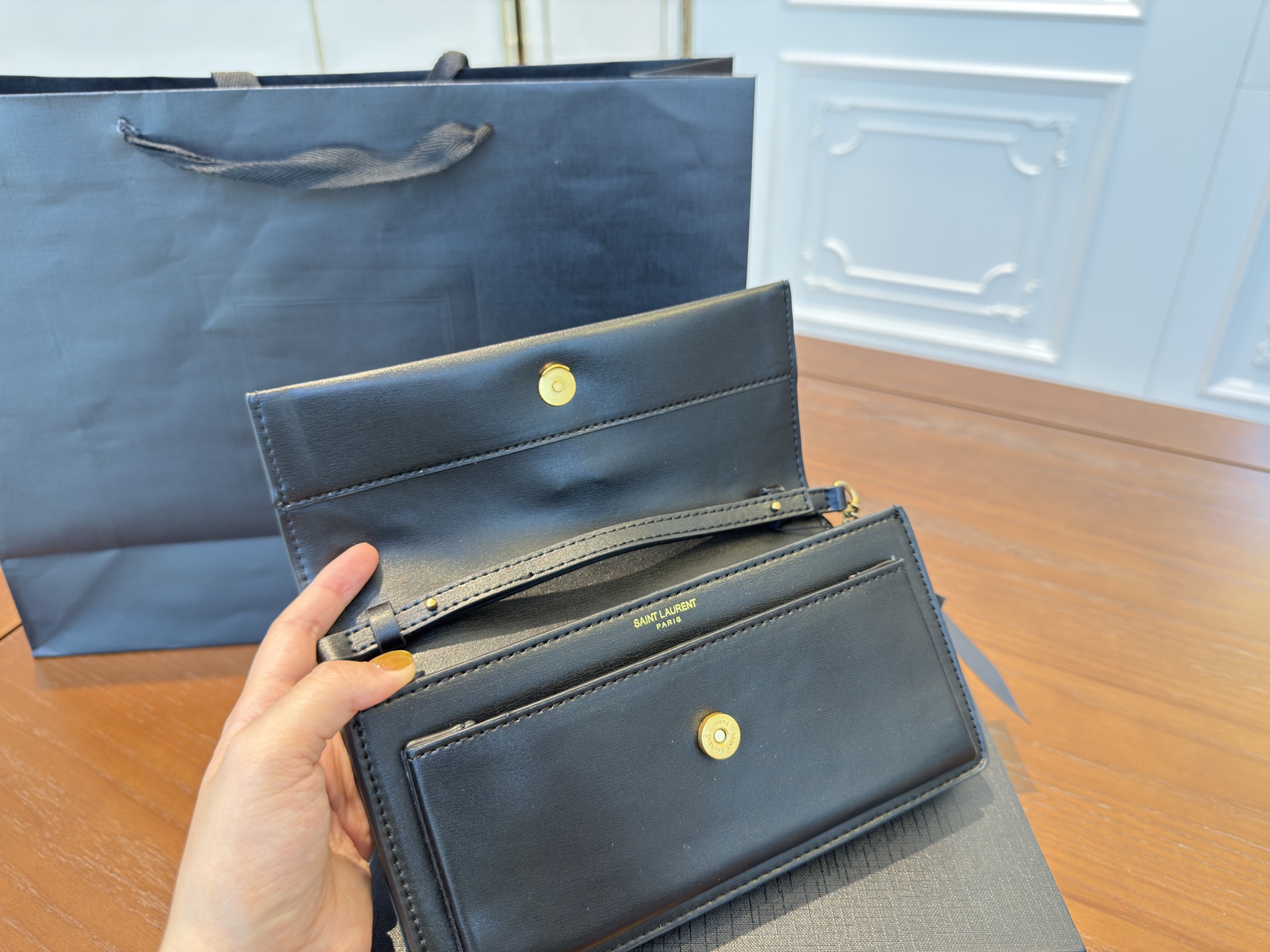 YSL Sunset Box Clutch Underarm CASSANDRE bag