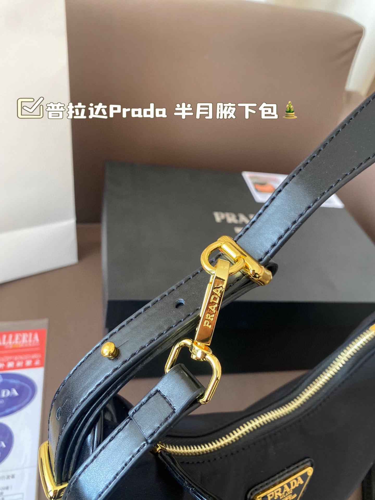 Prada Half Moon armpit Crossbody Bag