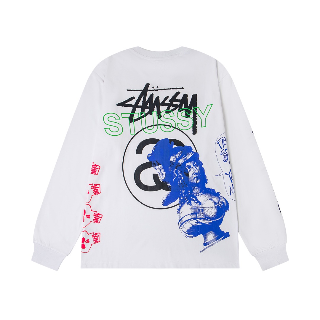 Stussy SS25 Round-neck Long-sleeve T-shirt